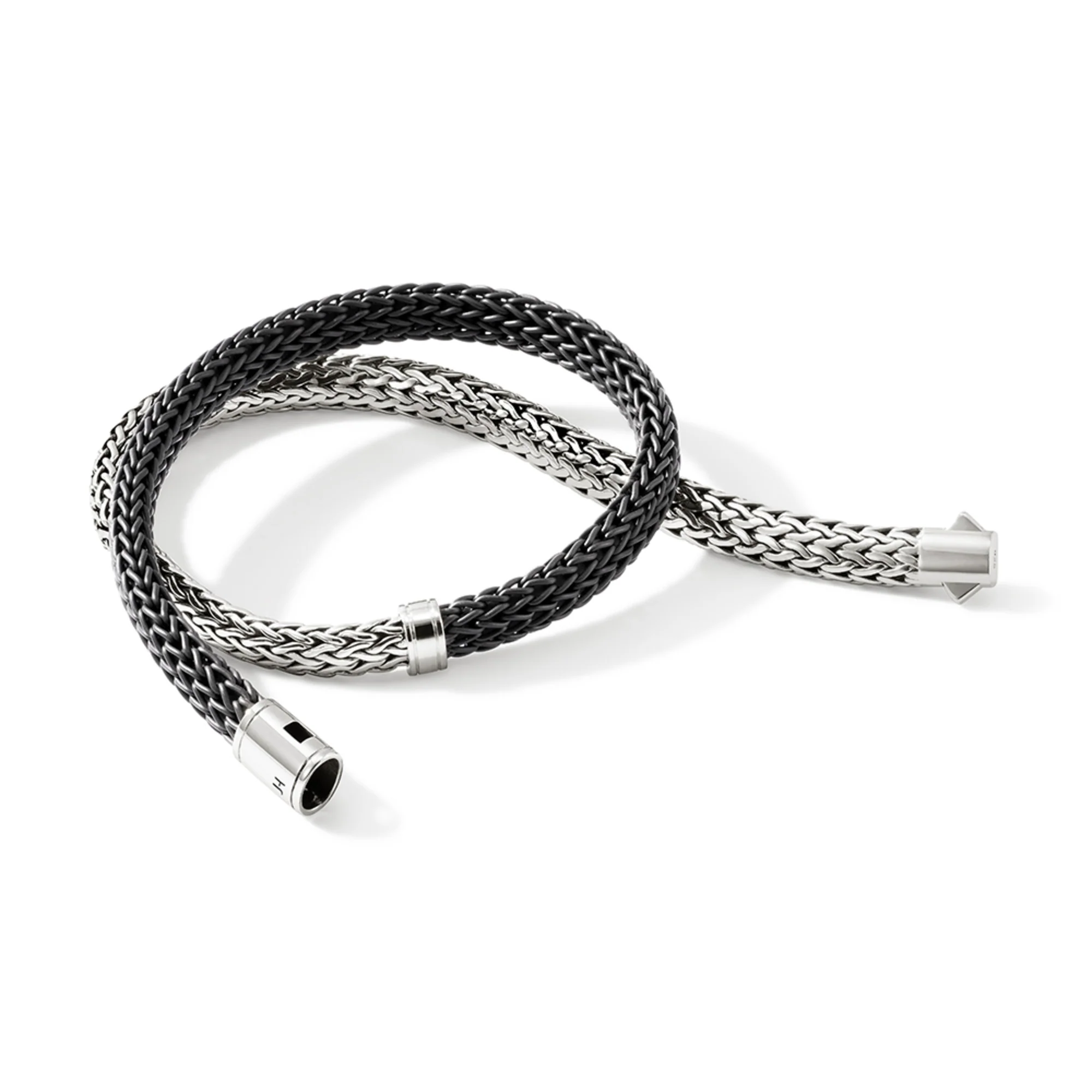 Icon Wrap, Sterling Silver, Rubber, 8MM|BU98650BL - Image 3