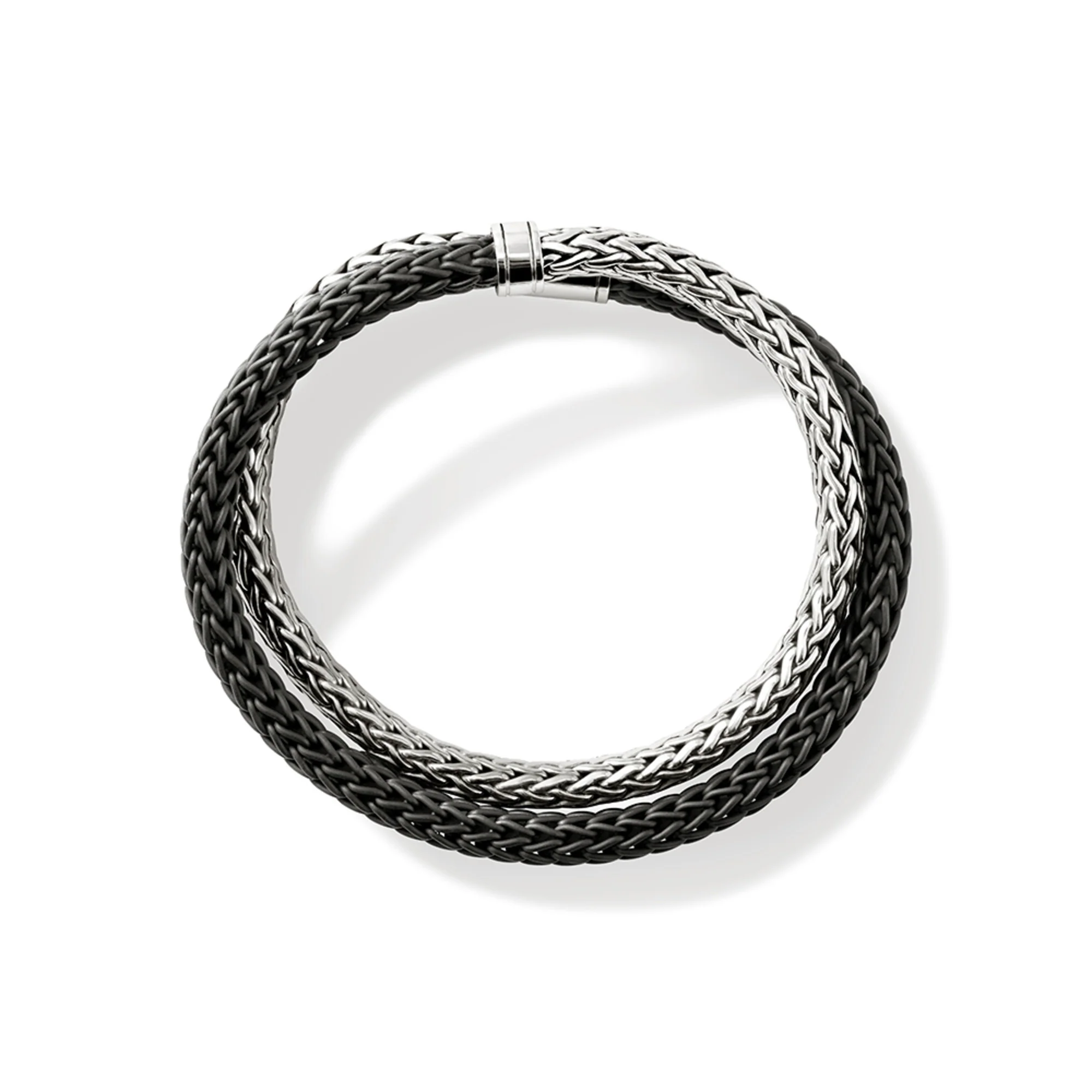 Icon Wrap, Sterling Silver, Rubber, 8MM|BU98650BL - Image 5