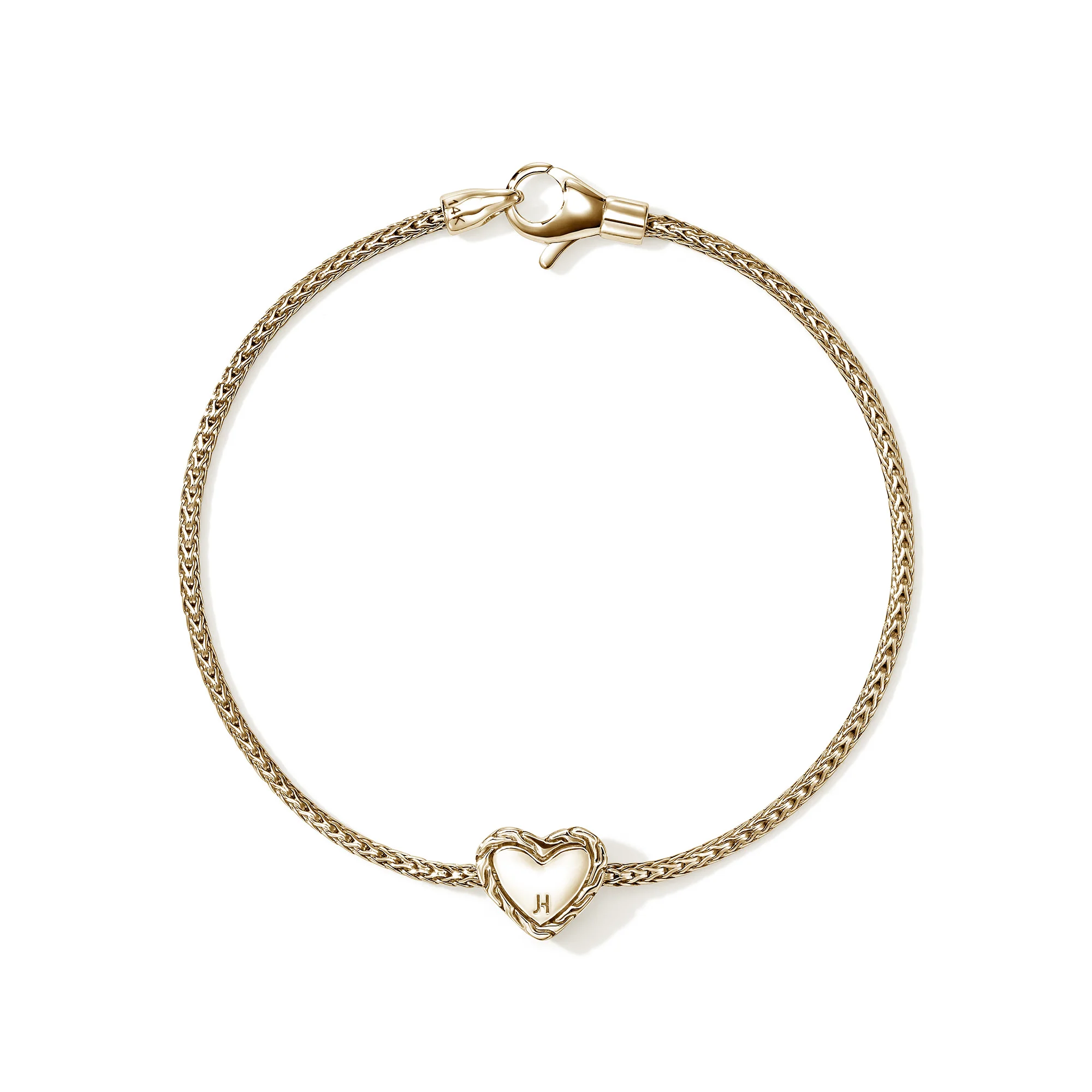 JH Essential Heart Bracelet, Gold, Diamonds, 1.8MM|BUGGX989642DI - Image 3