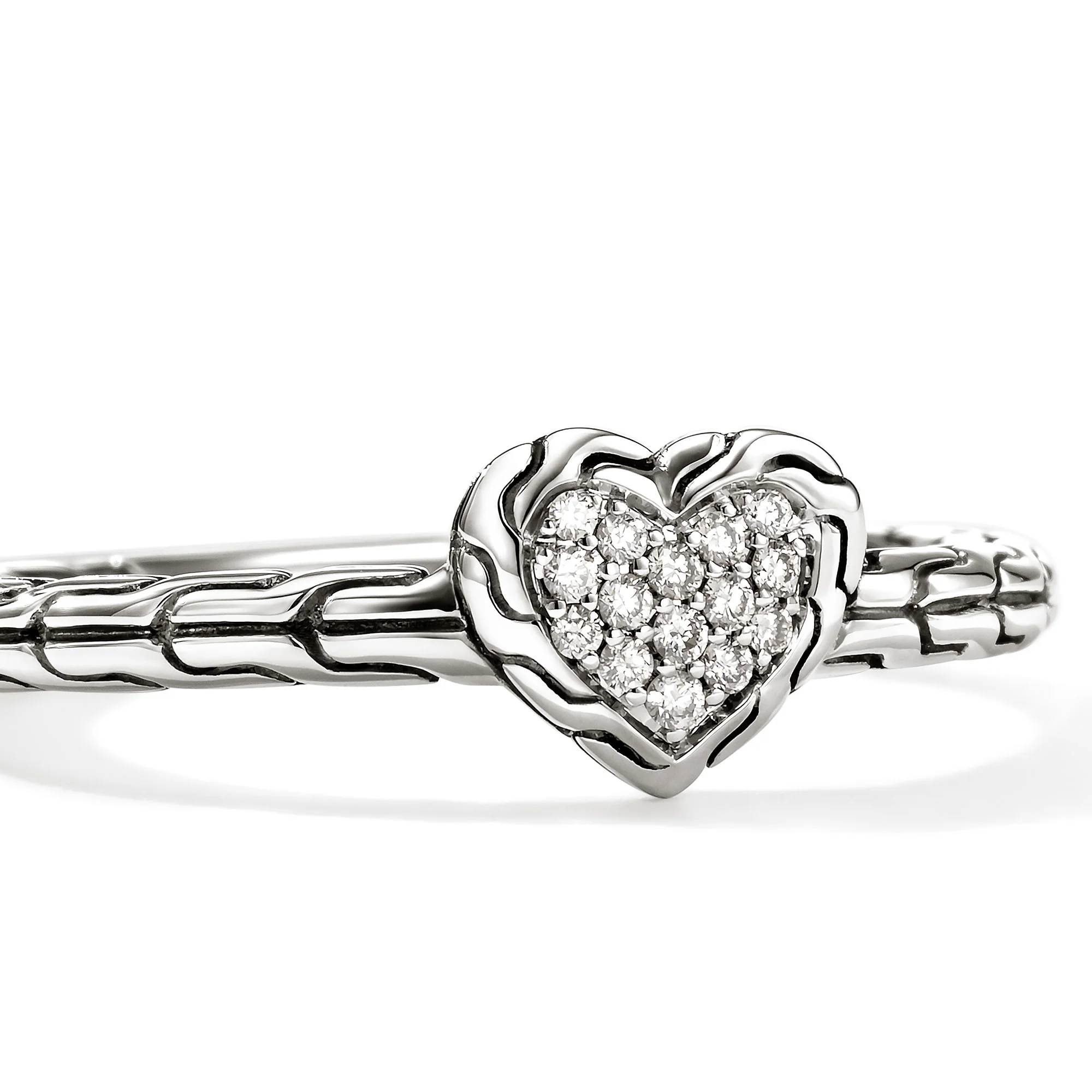 JH Essential Heart Ring, Sterling Silver, Diamonds|RBP989762DI - Image 2