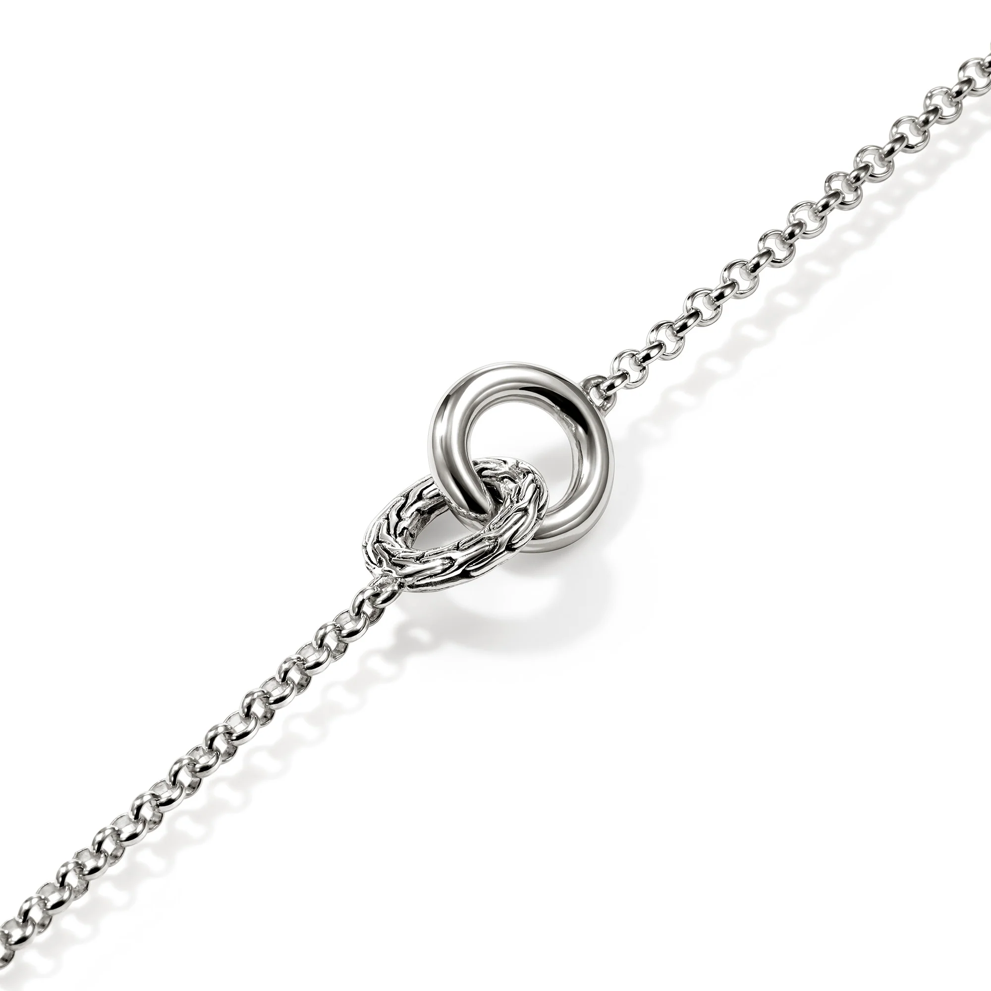 JH Essential Link Bracelet, Sterling Silver, 2MM|BU98975 - Image 2