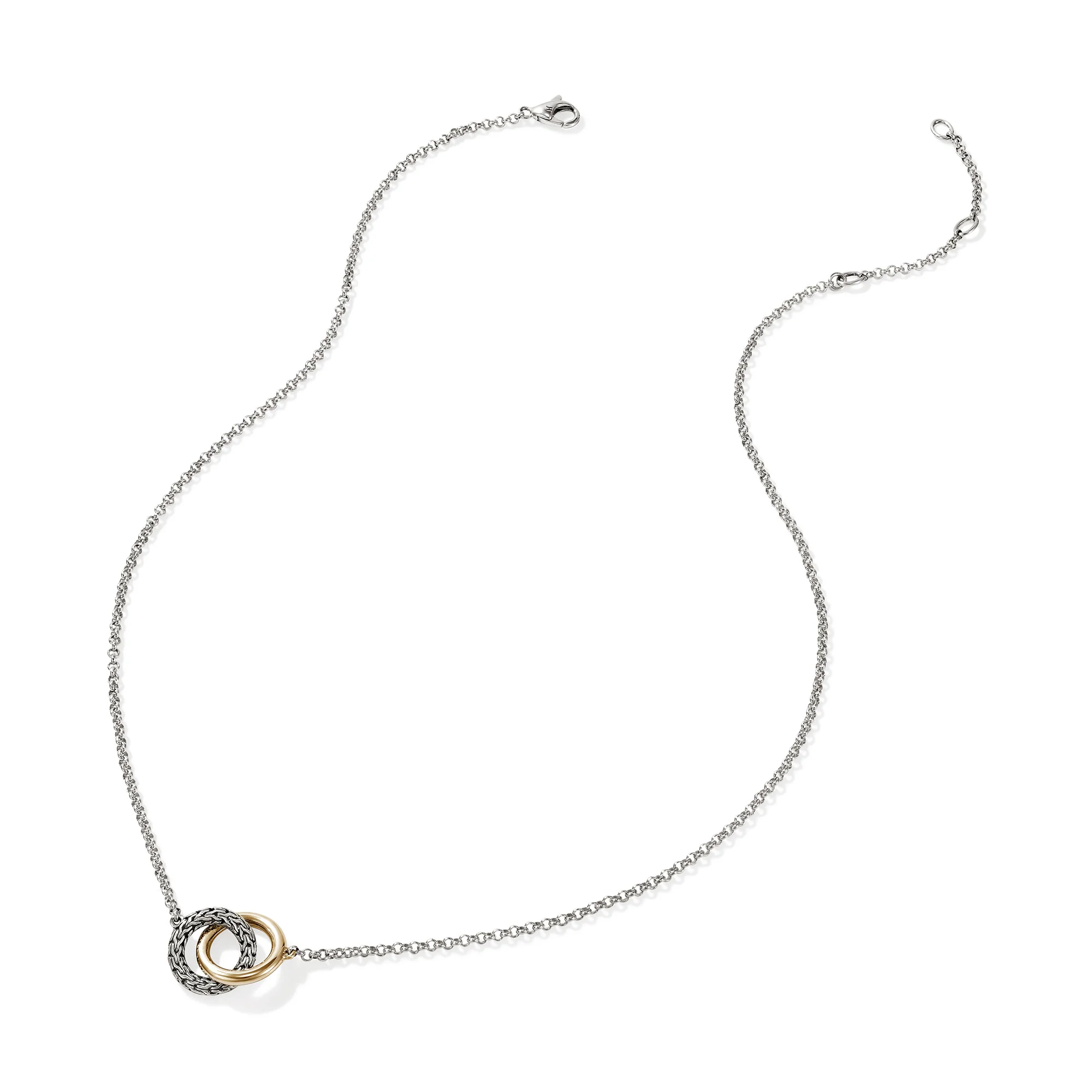 JH Essential Linked Necklace, Gold, Sterling Silver, 2MM|NZZ98707 - Image 3