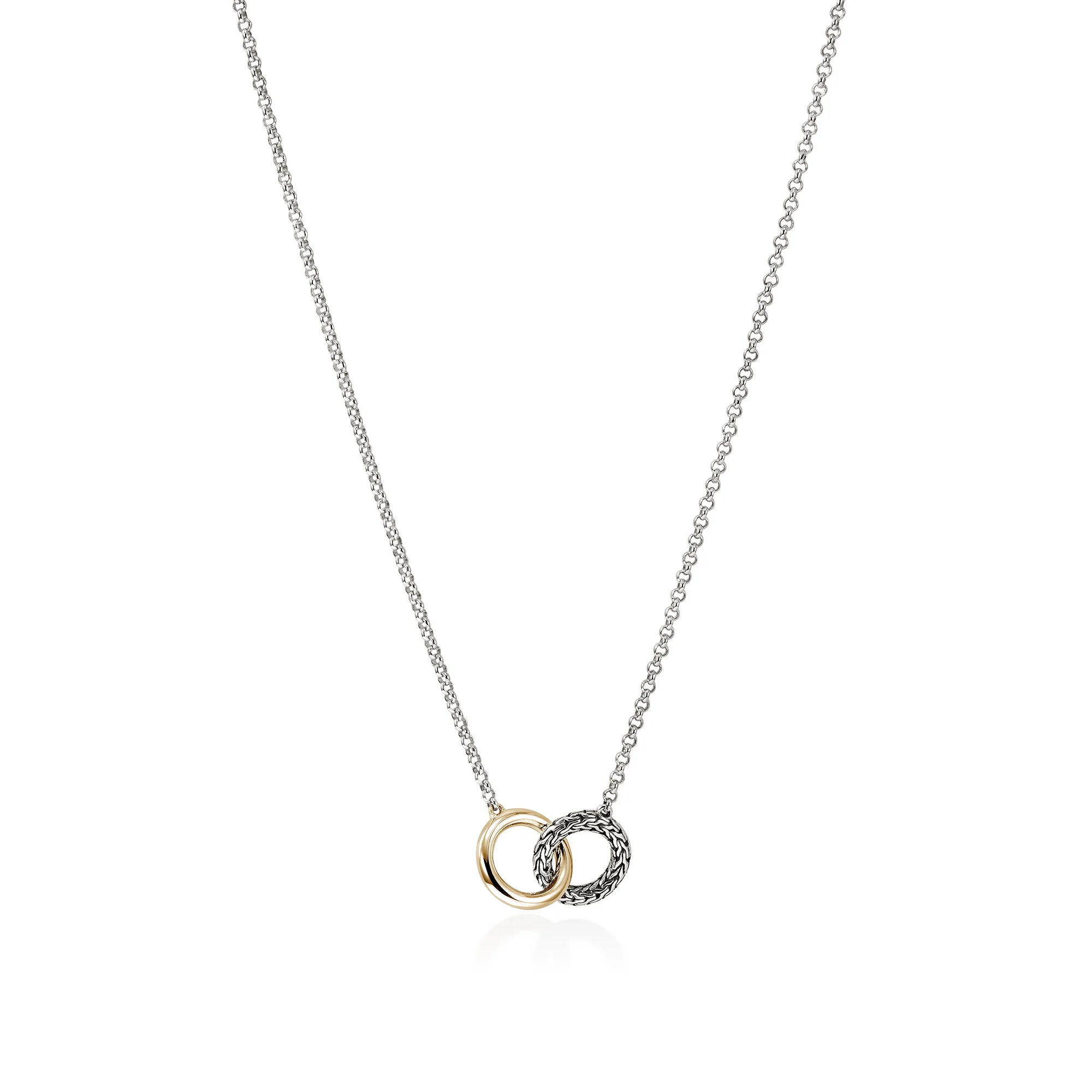 JH Essential Linked Necklace, Gold, Sterling Silver, 2MM|NZZ98707 - Image 4
