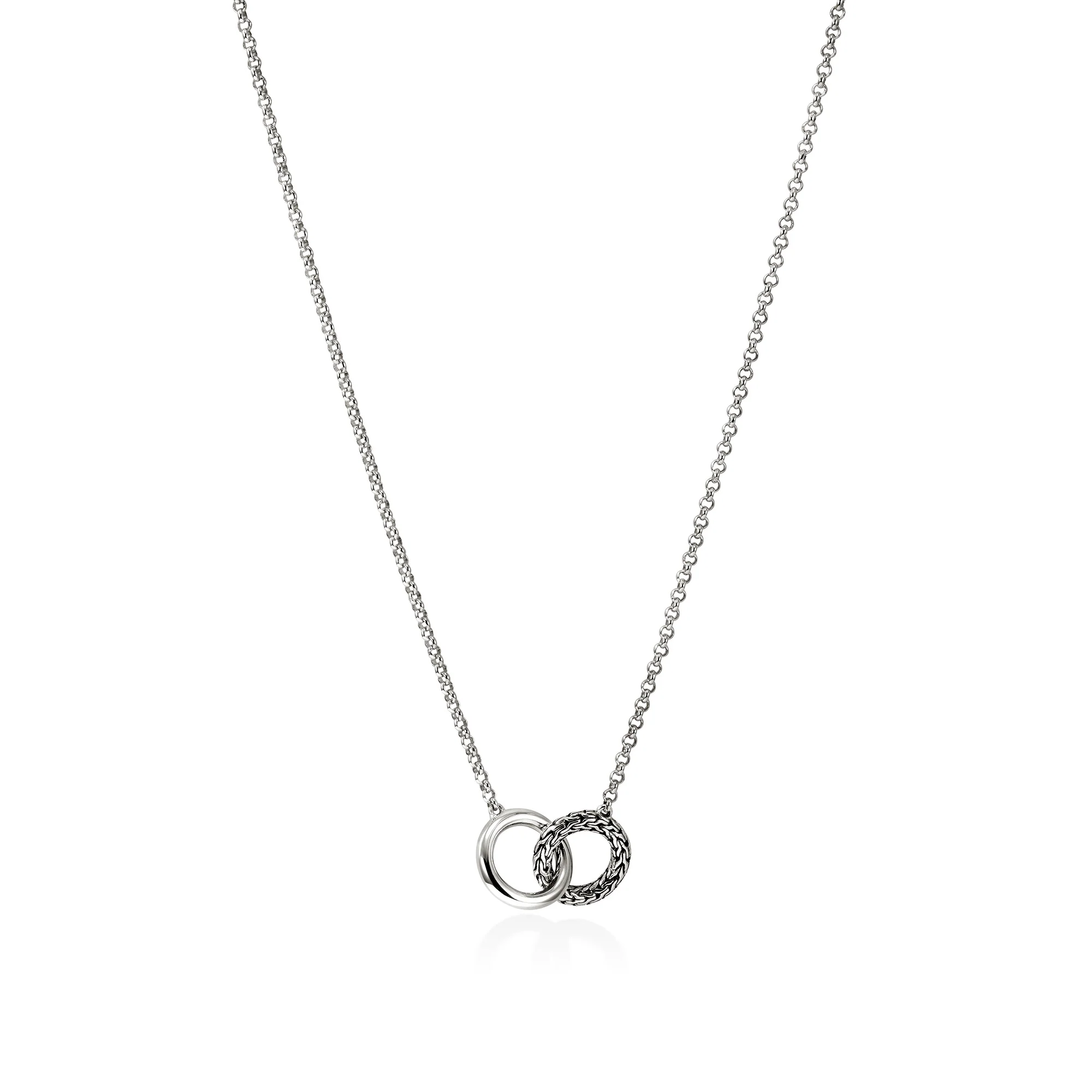 JH Essential Linked Necklace, Sterling Silver, 2MM|NB98707 - Image 4