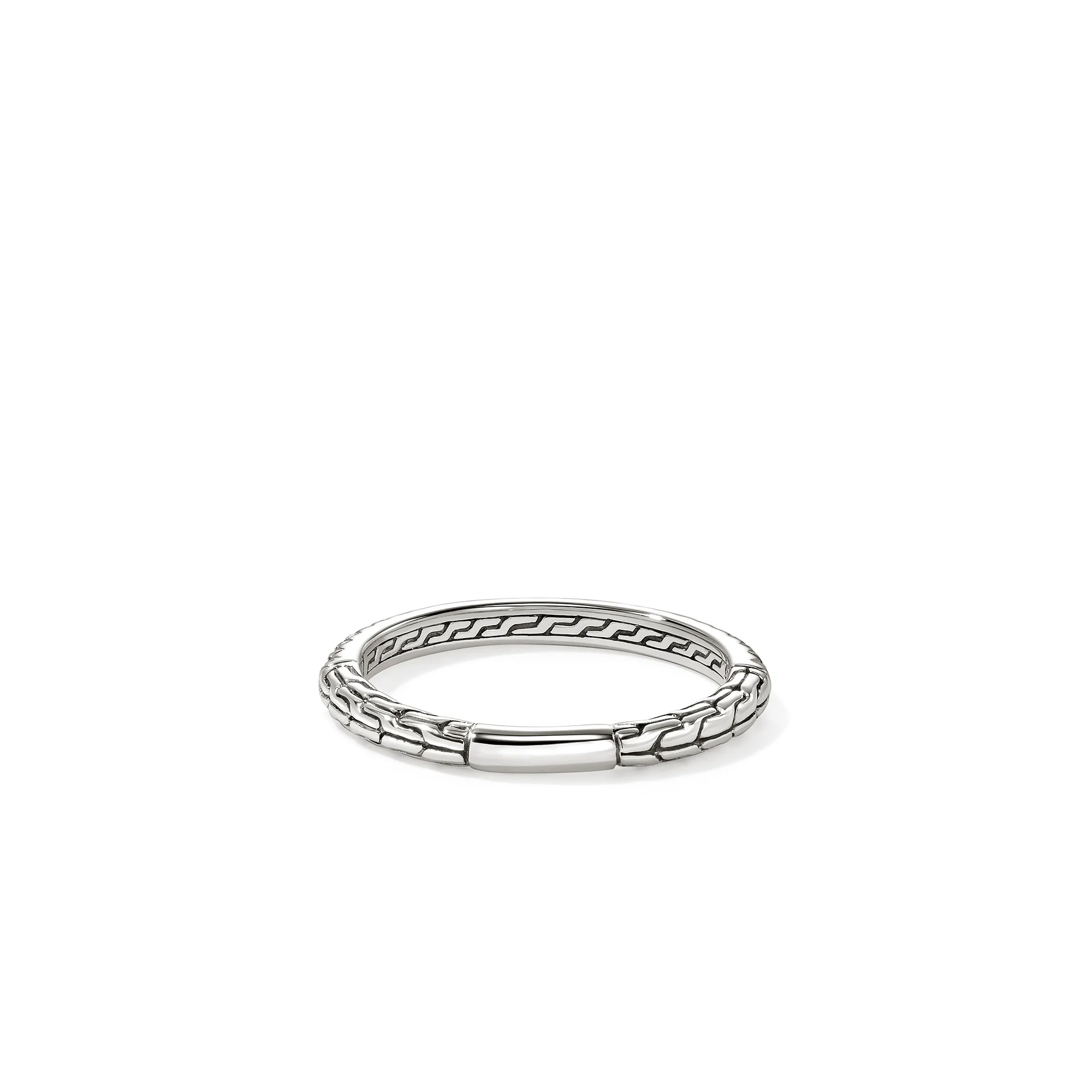 JH Essential Pavé Band Ring, Sterling Silver, Diamonds, 2MM|RBP987032DI - Image 4
