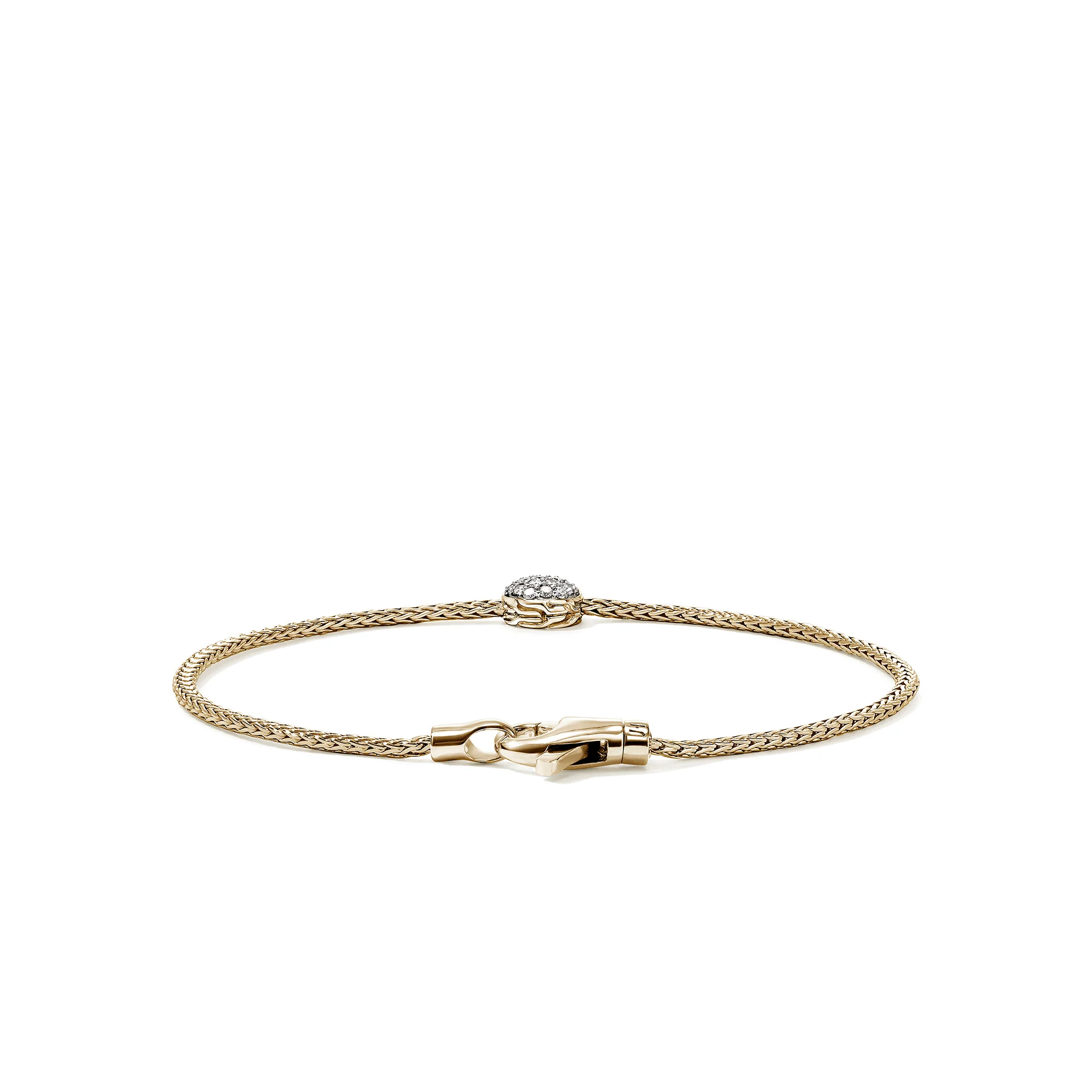 JH Essential Pavé Bracelet, Gold, Diamonds, 1.8MM|BUGGX987612DI - Image 4