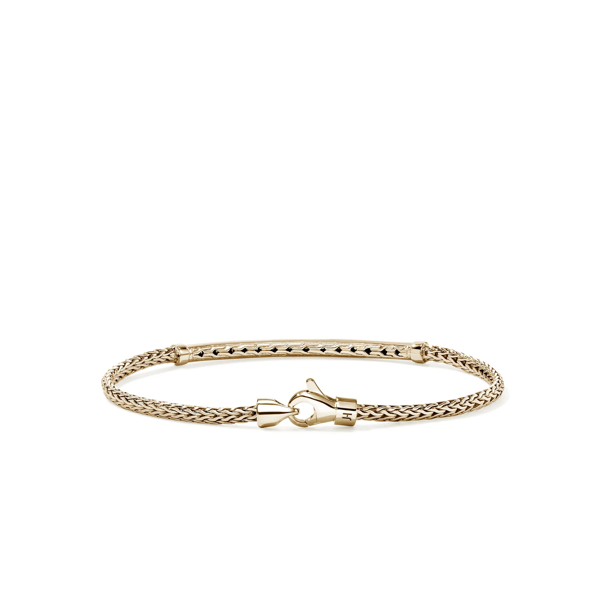 JH Essential Pavé Bracelet, Gold, Diamonds, 2.5MM|BUGGX987082DI - Image 4
