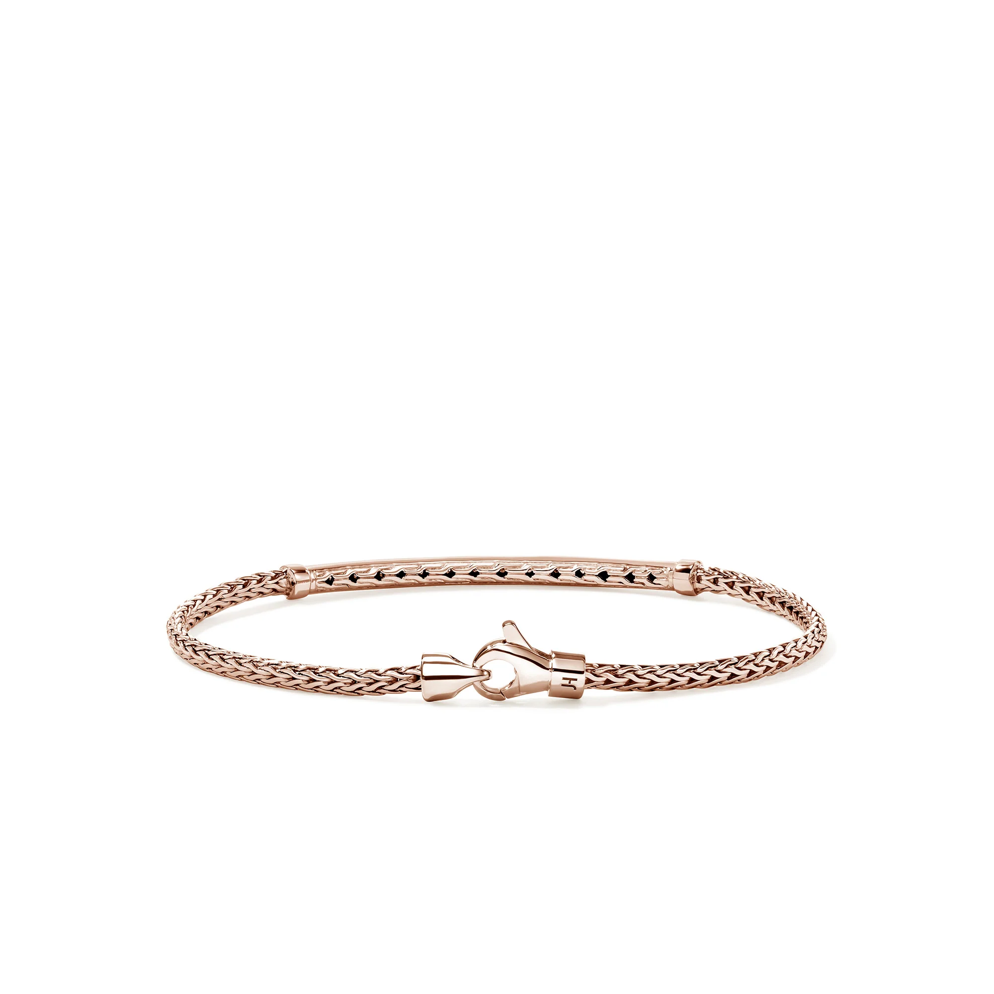 JH Essential Pavé Bracelet, Rose Gold, Diamonds, 2.5MM|BUGGX987082RDI - Image 4