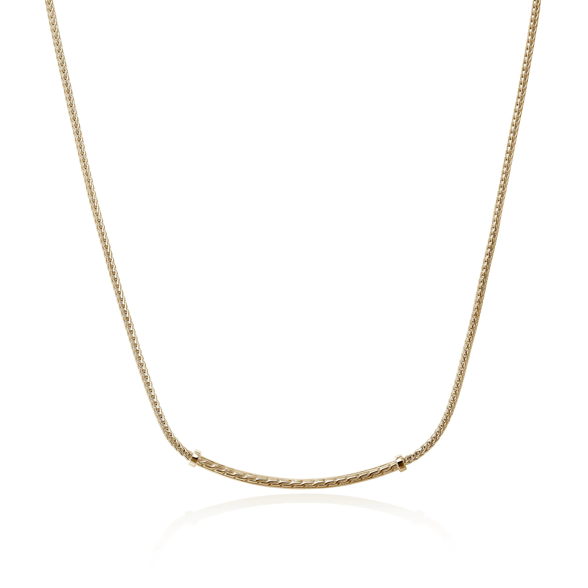 JH Essential Pavé Necklace, Gold, Diamonds, 1.8MM|NGGX986972DI - Image 4