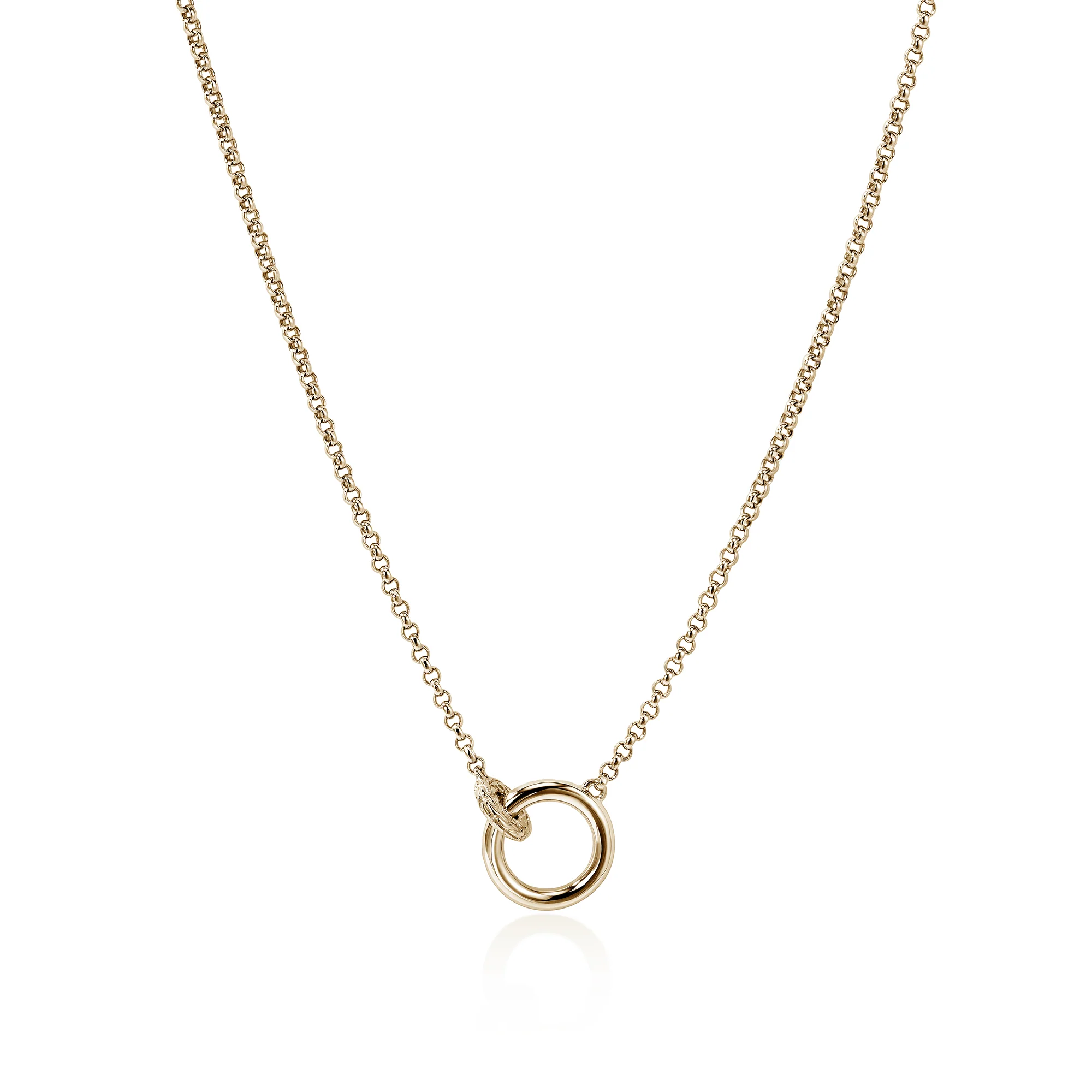 JH Essential Pavé Necklace, Gold, Diamonds, 2MM|NGGX987802DI - Image 3
