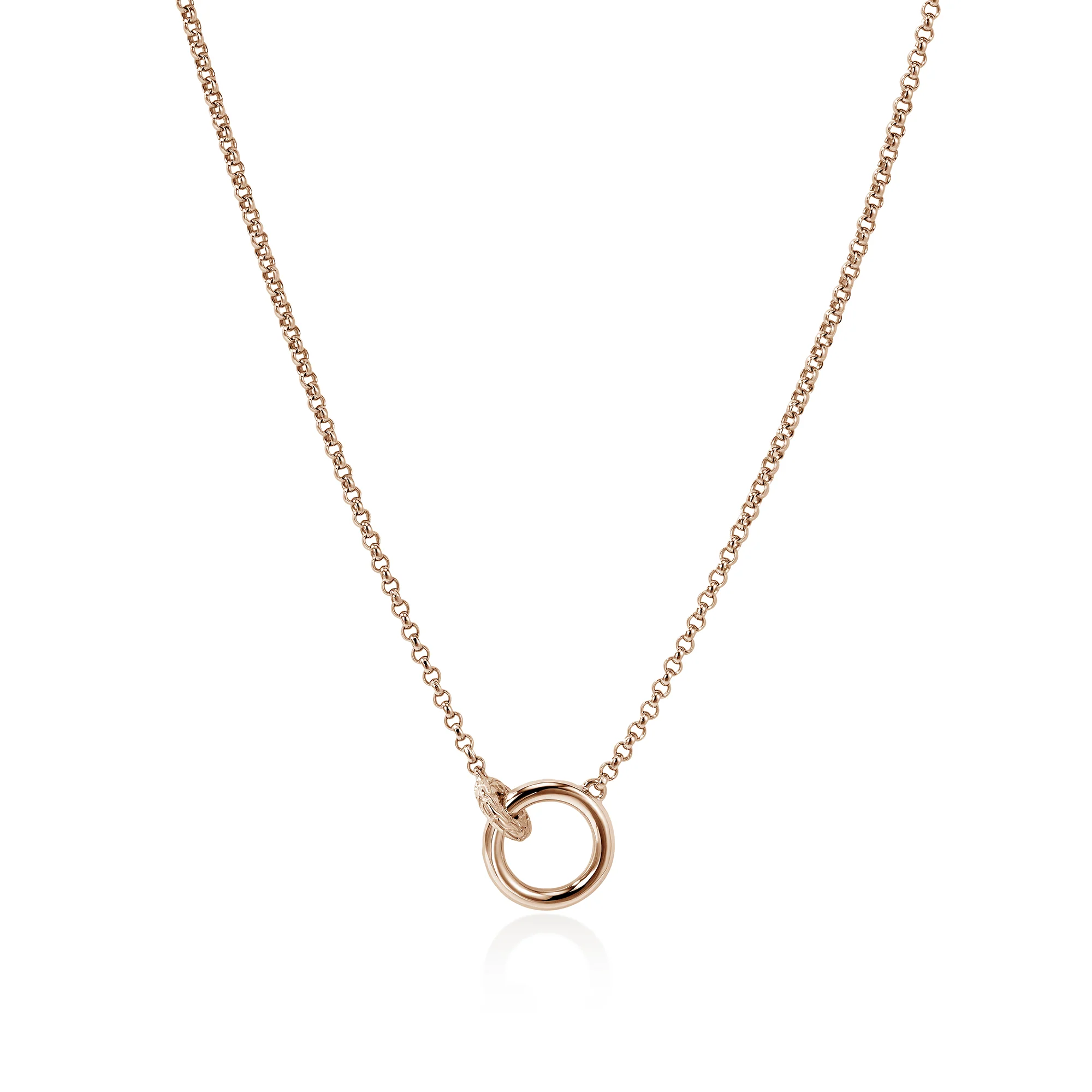 JH Essential Pavé Necklace, Rose Gold, Diamonds, 2MM|NGGX987802RDI - Image 3