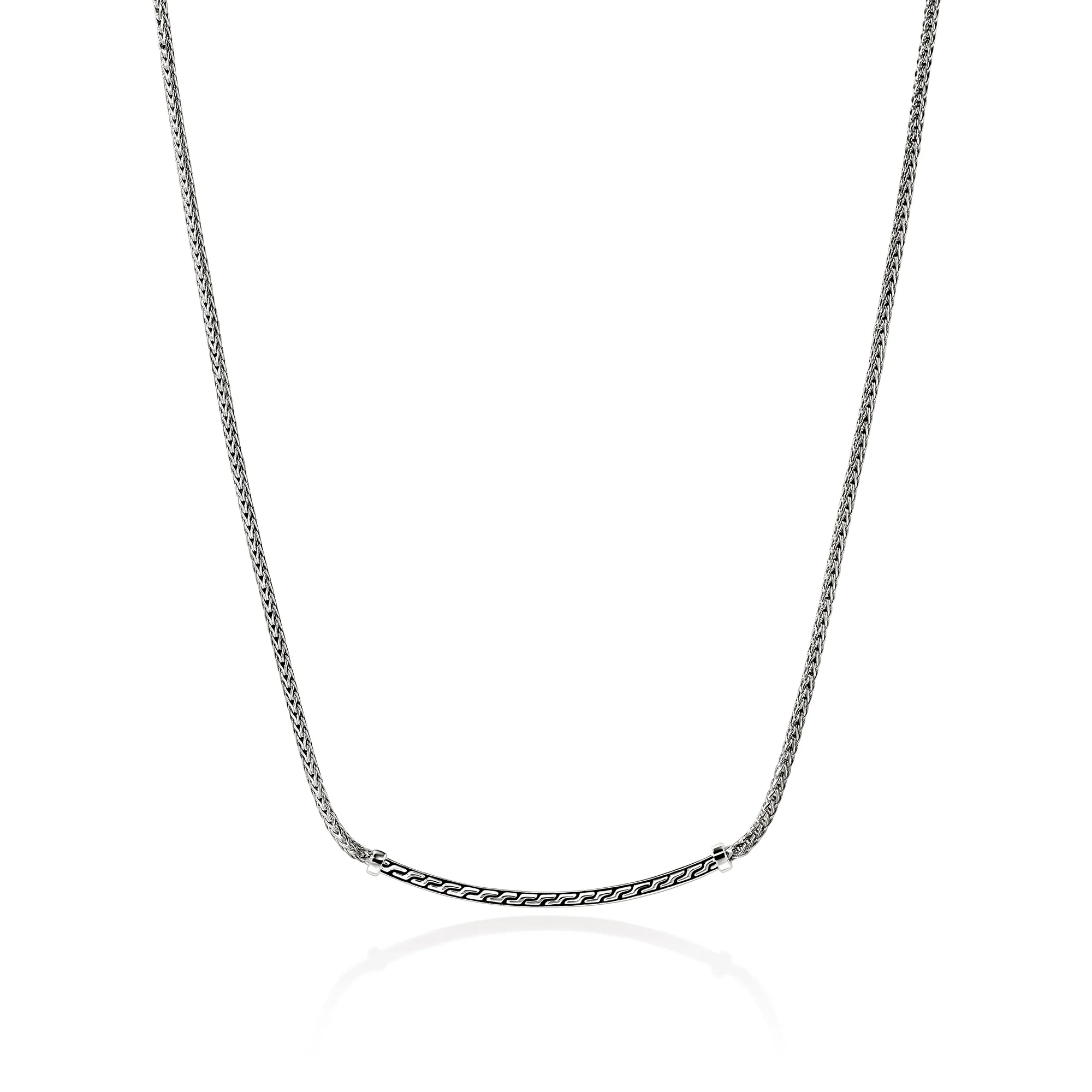 JH Essential Pavé Necklace, Sterling Silver, Diamonds, 1.8MM|NBP986972DI - Image 4