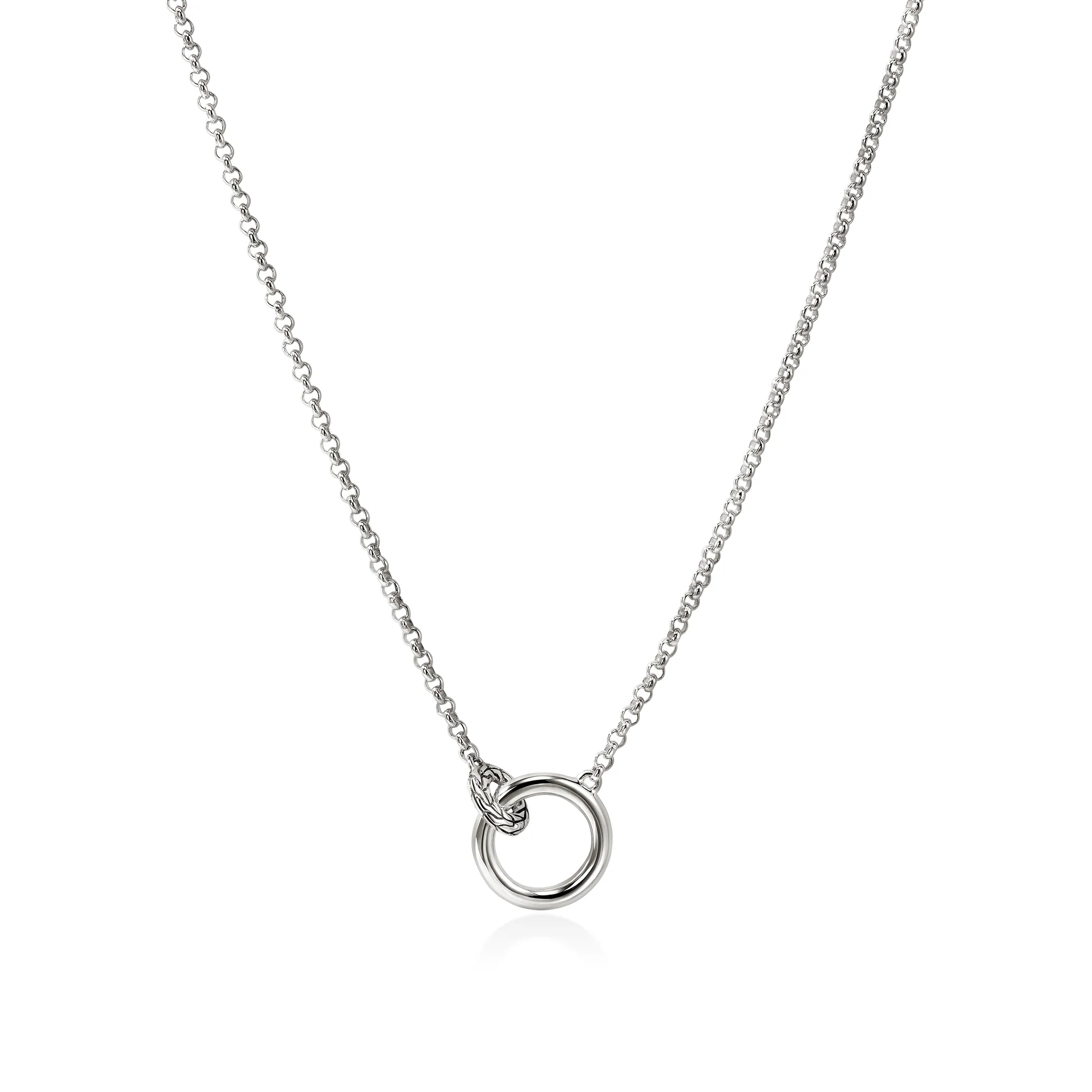 JH Essential Pavé Necklace, Sterling Silver, Diamonds, 2MM|NBP987802DI - Image 3