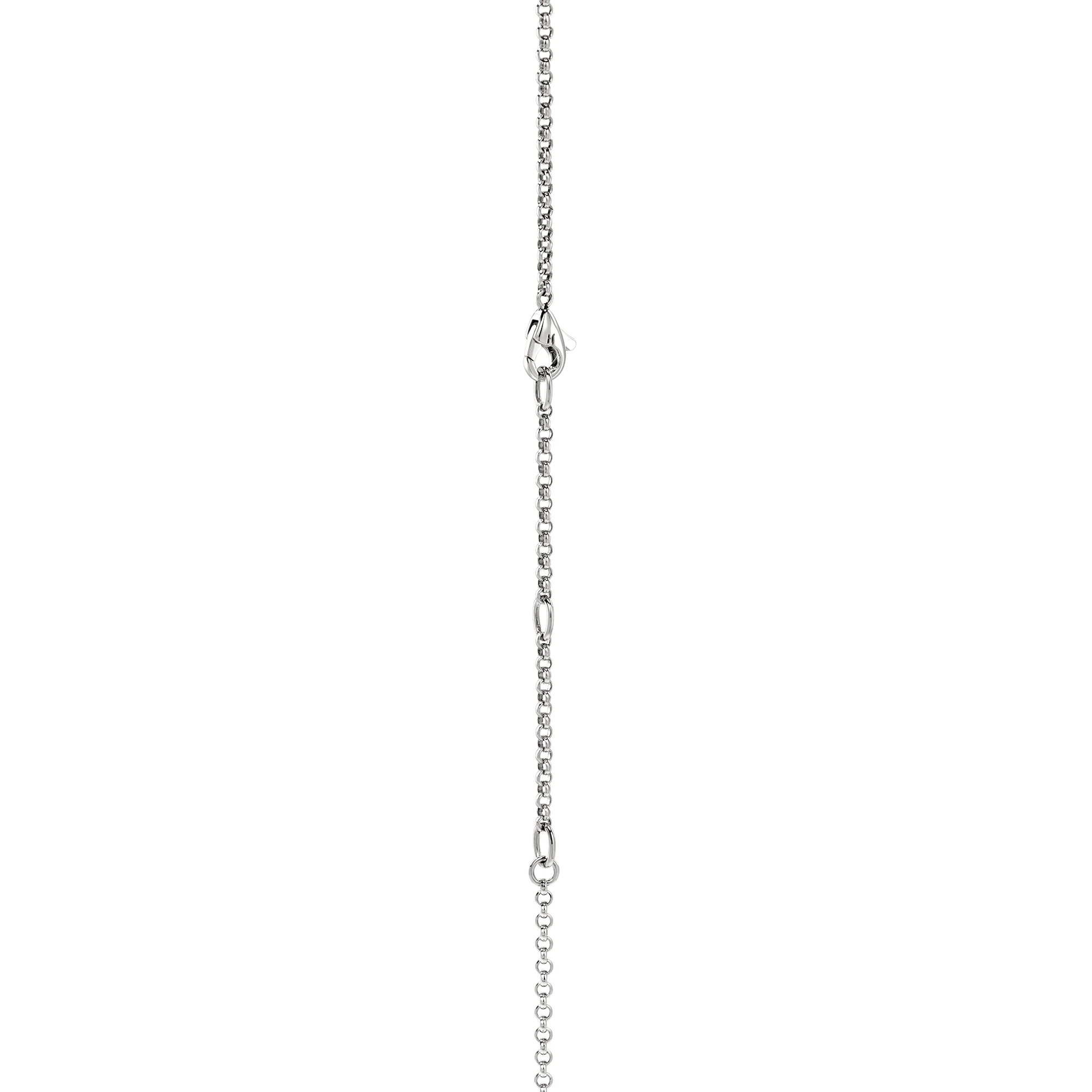 JH Essential Pavé Necklace, Sterling Silver, Diamonds, 2MM|NBP987802DI - Image 4