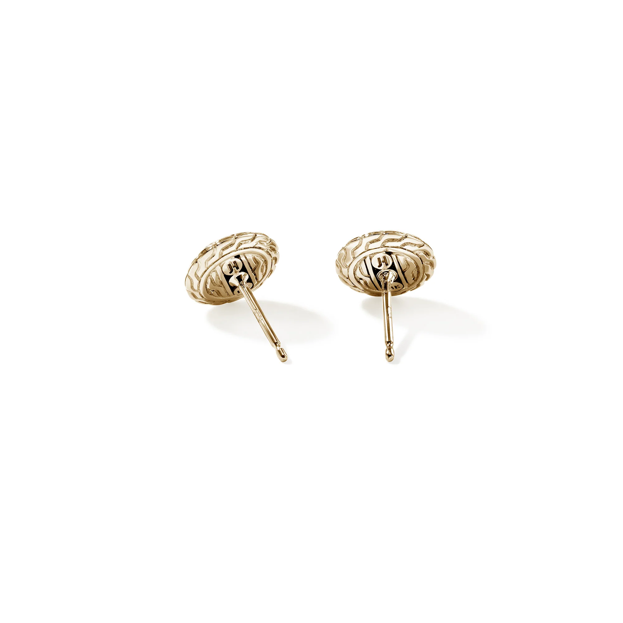 JH Essential Pavé Stud Earring, Gold, Diamonds, 10MM|EGGX987182DI - Image 4