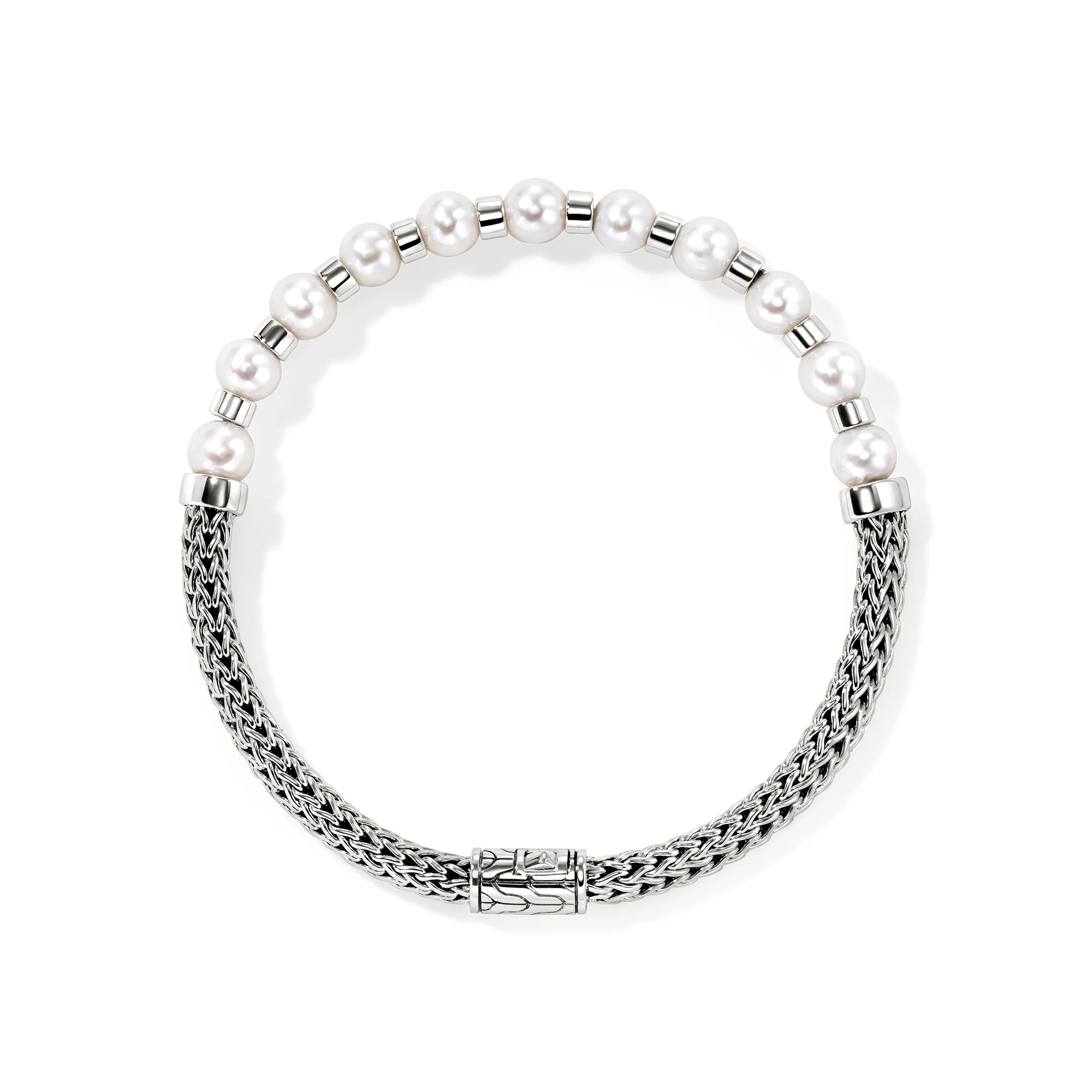 JH Essential Pearl Bracelet, Sterling Silver|BU987311 - Image 5