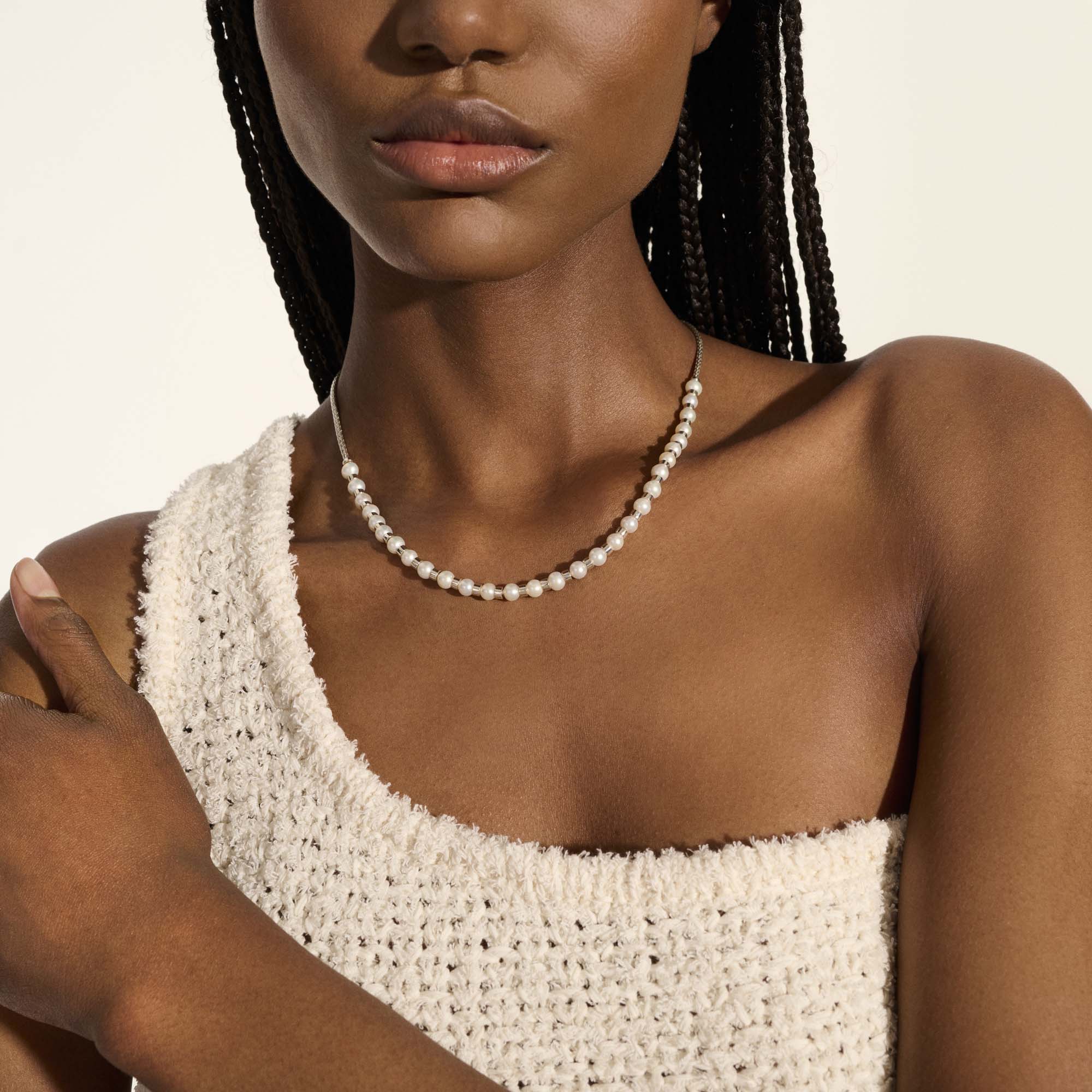JH Essential Pearl Necklace, Sterling Silver, 2.5MM|NB987301 - Image 5