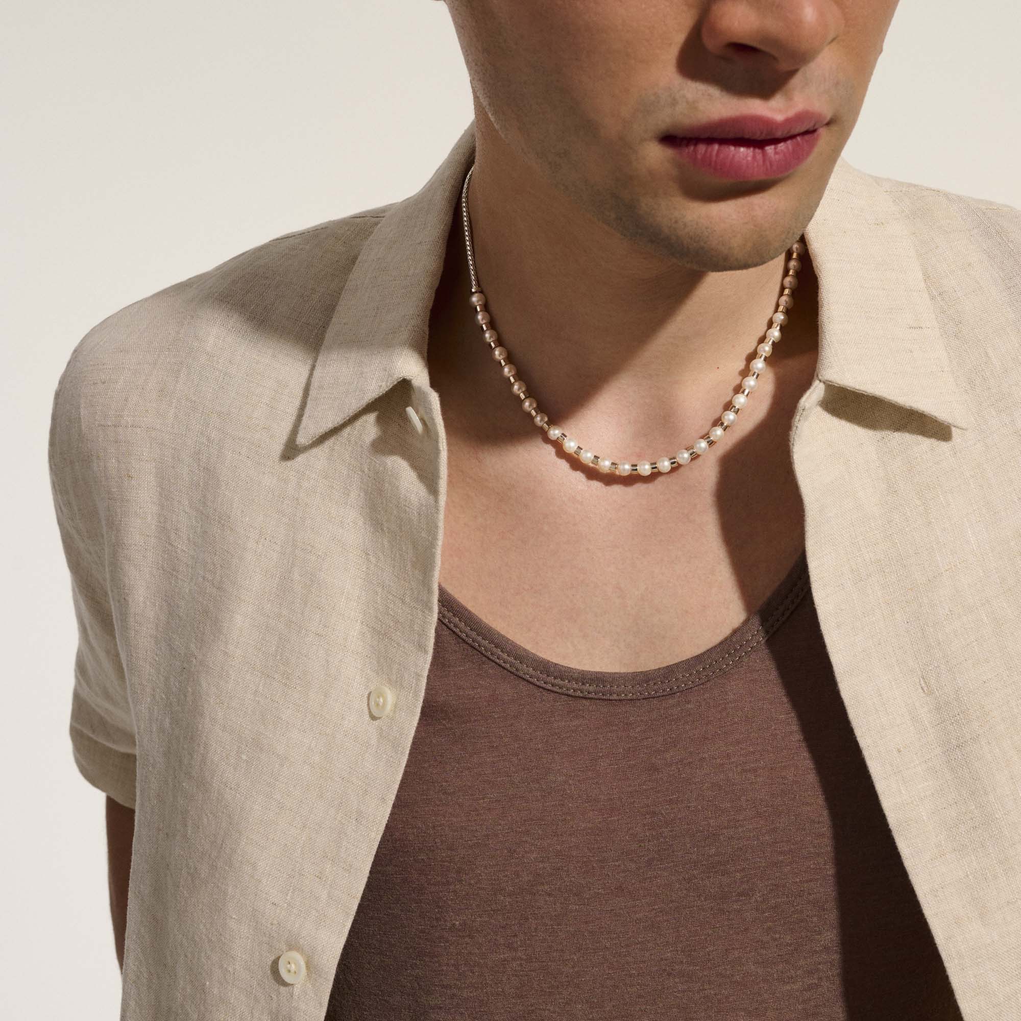 JH Essential Pearl Necklace, Sterling Silver, 2.5MM|NB987301 - Image 6