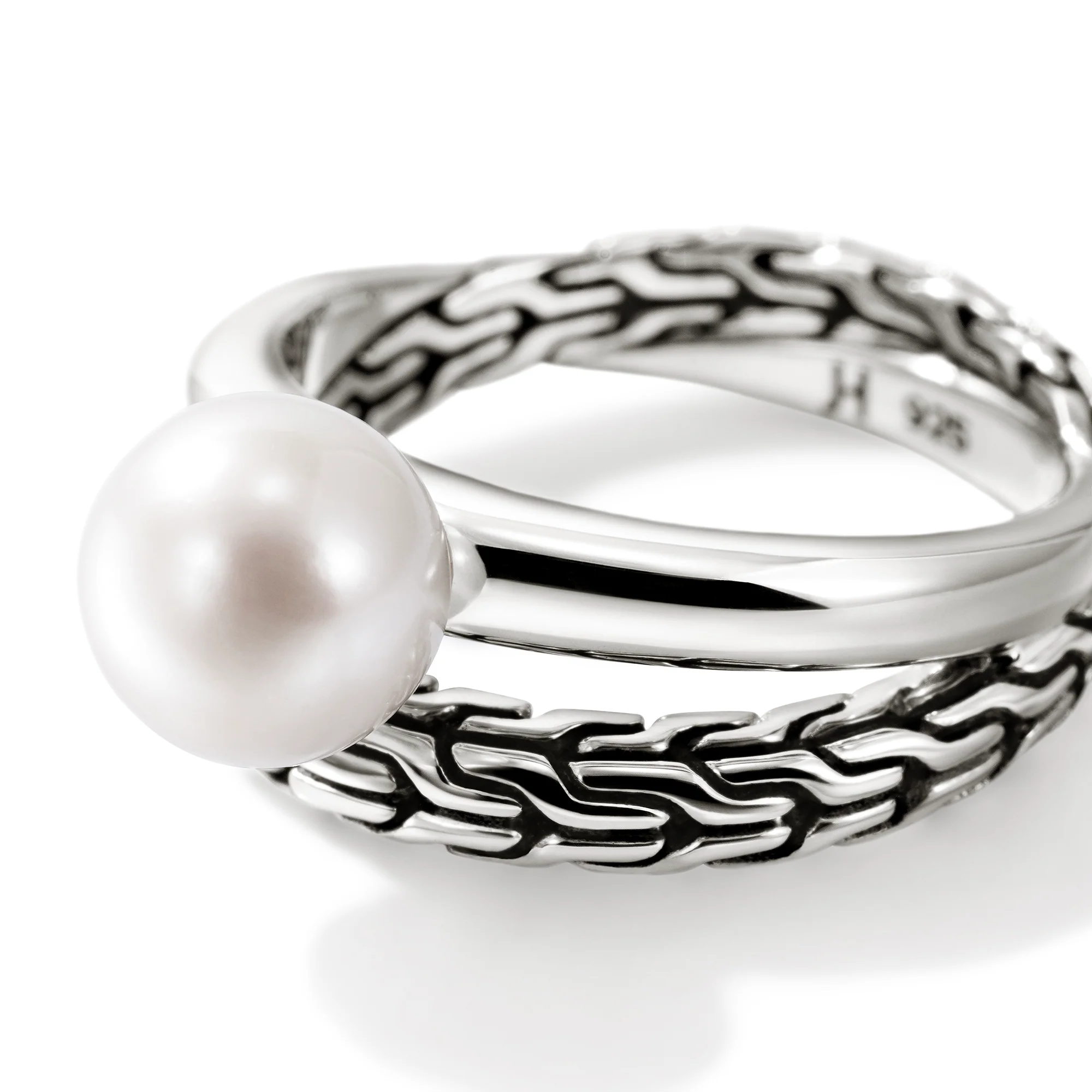 JH Essential Pearl Ring, Sterling Silver|RB987771 - Image 2