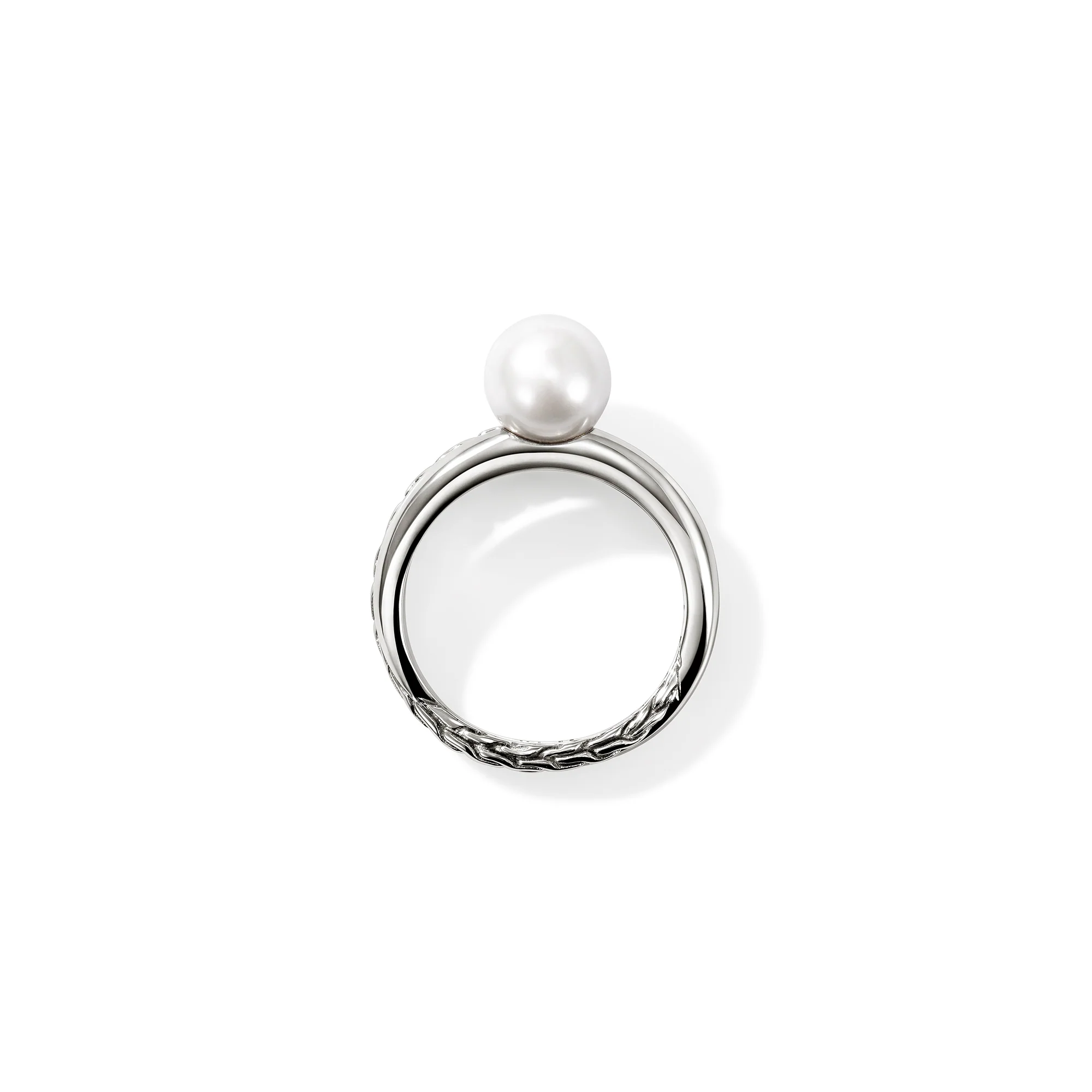 JH Essential Pearl Ring, Sterling Silver|RB987771 - Image 5