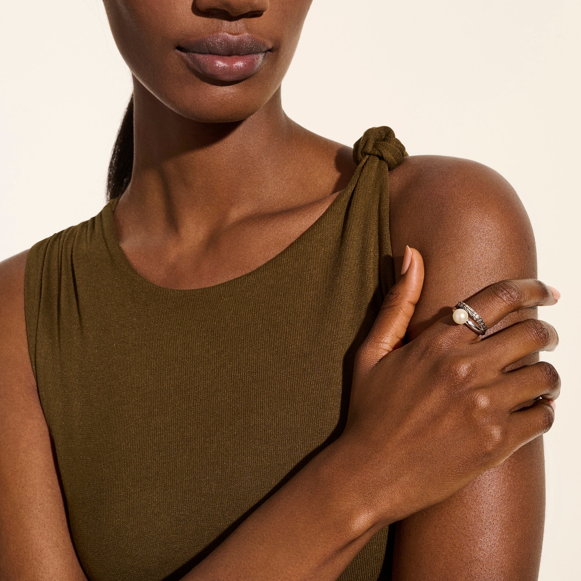 JH Essential Pearl Ring, Sterling Silver|RB987771 - Image 6
