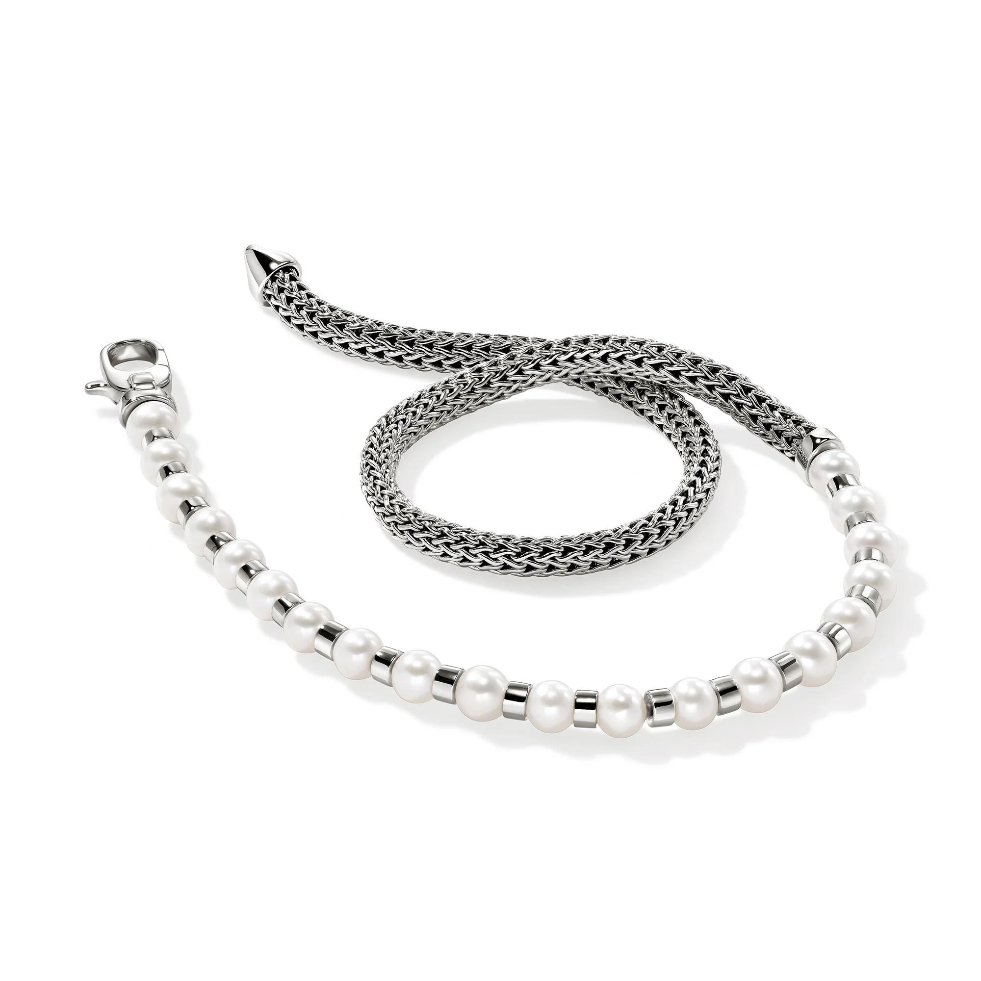 JH Essential Pearl Wrap Bracelet, Sterling Silver|BU9011061 - Image 3