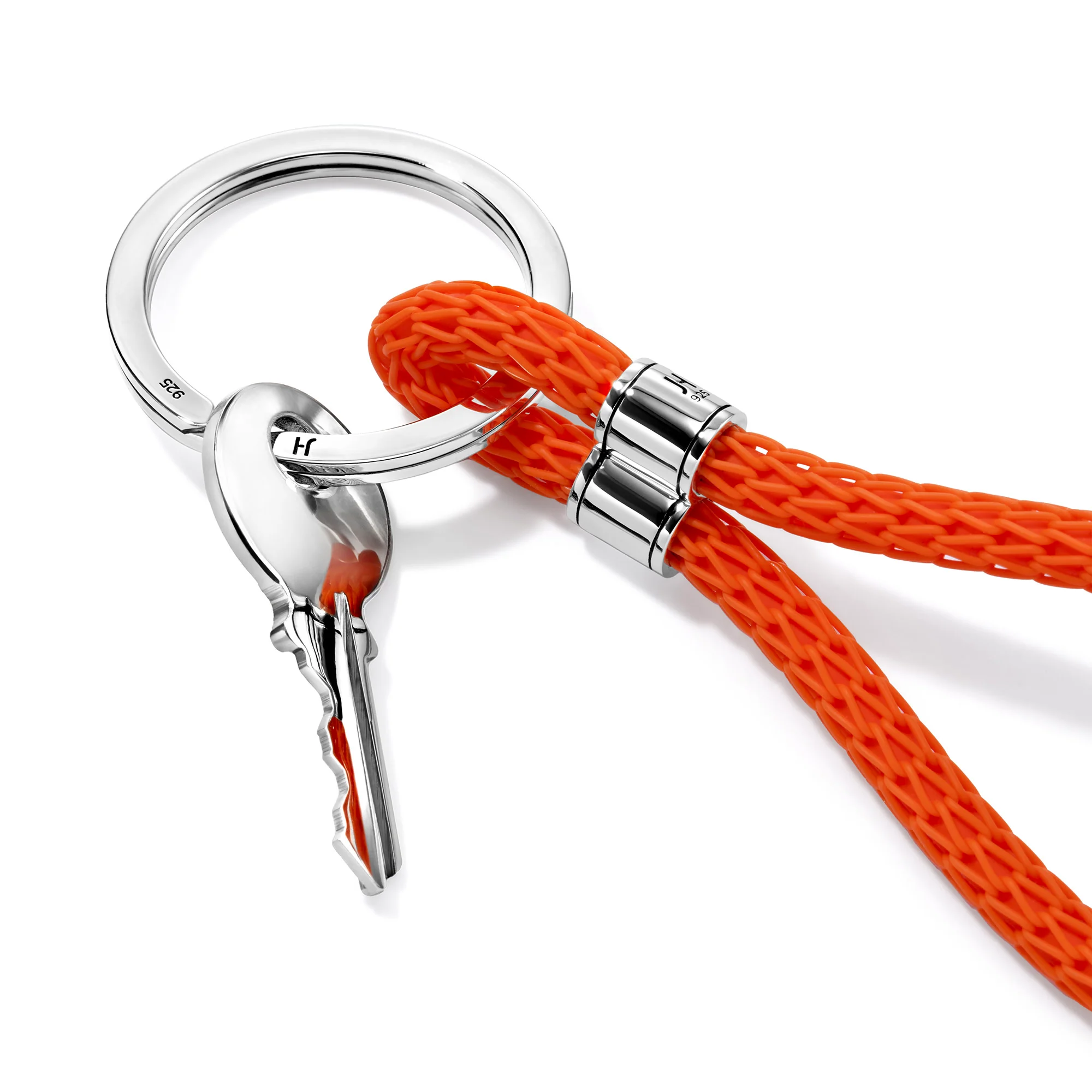 JH Key Chain, Sterling Silver, Rubber|KB98694OR - Image 2