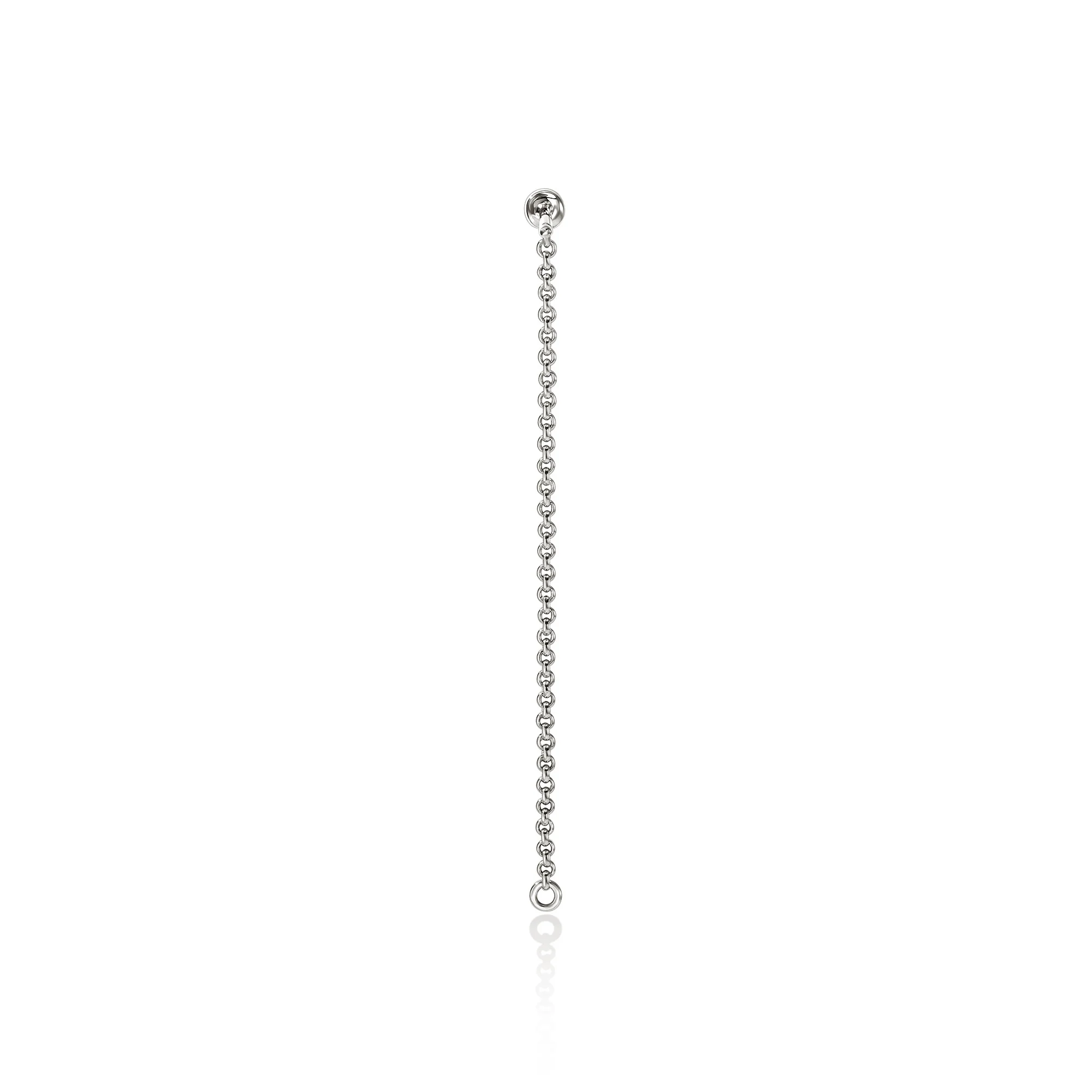 JH Lovestruck™ Drop Chain Earring, Sterling Silver, Diamond, .03TCW, Single|EBP43009LGD - Image 3