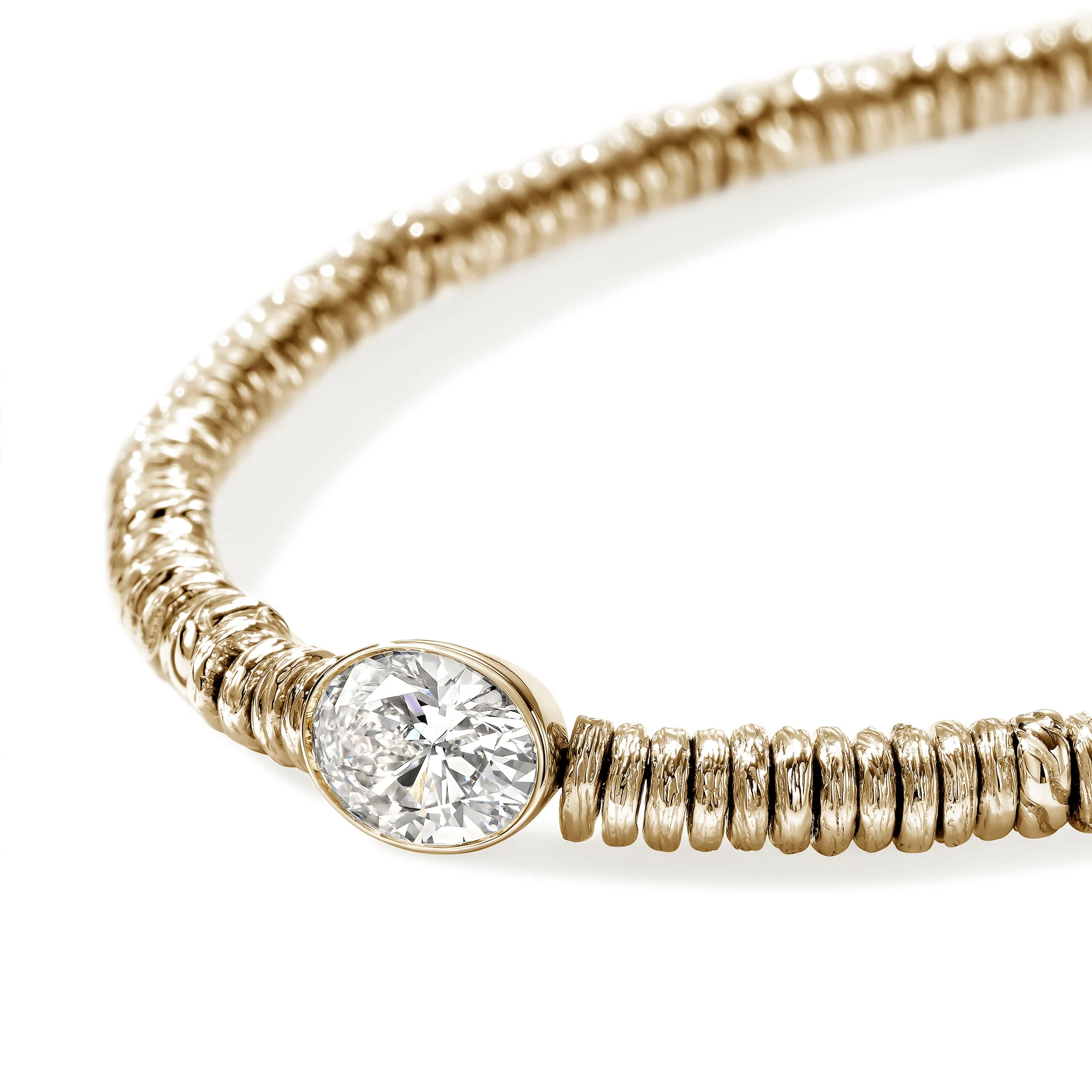 JH Lovestruck™ Heishi Bracelet, Gold, Diamond, 1.0TCW|BUGGX43036LGD - Image 2