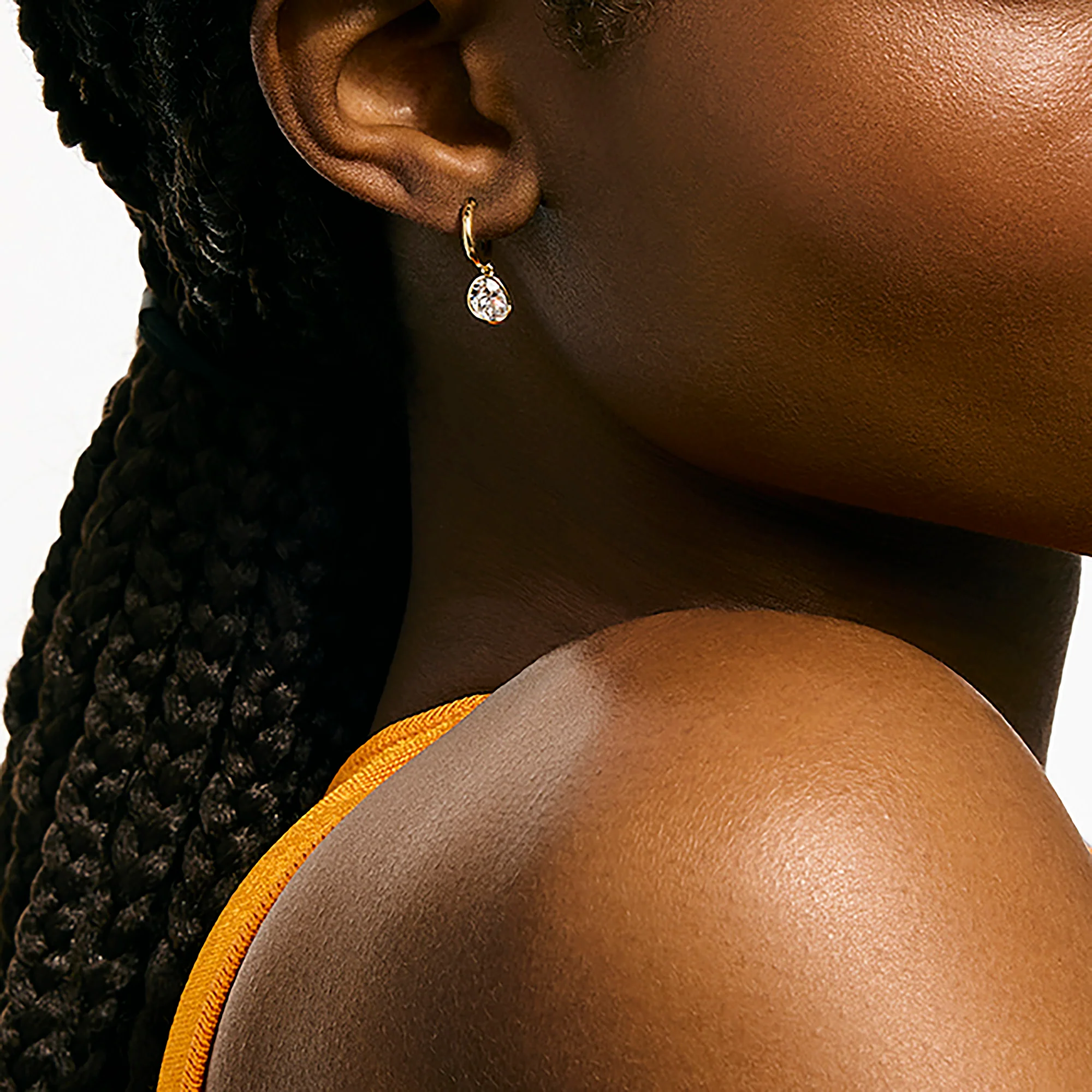 JH Lovestruck™ Hoop Earrings, Gold, Diamonds, 1.5TCW|EGGX43006LGD - Image 4