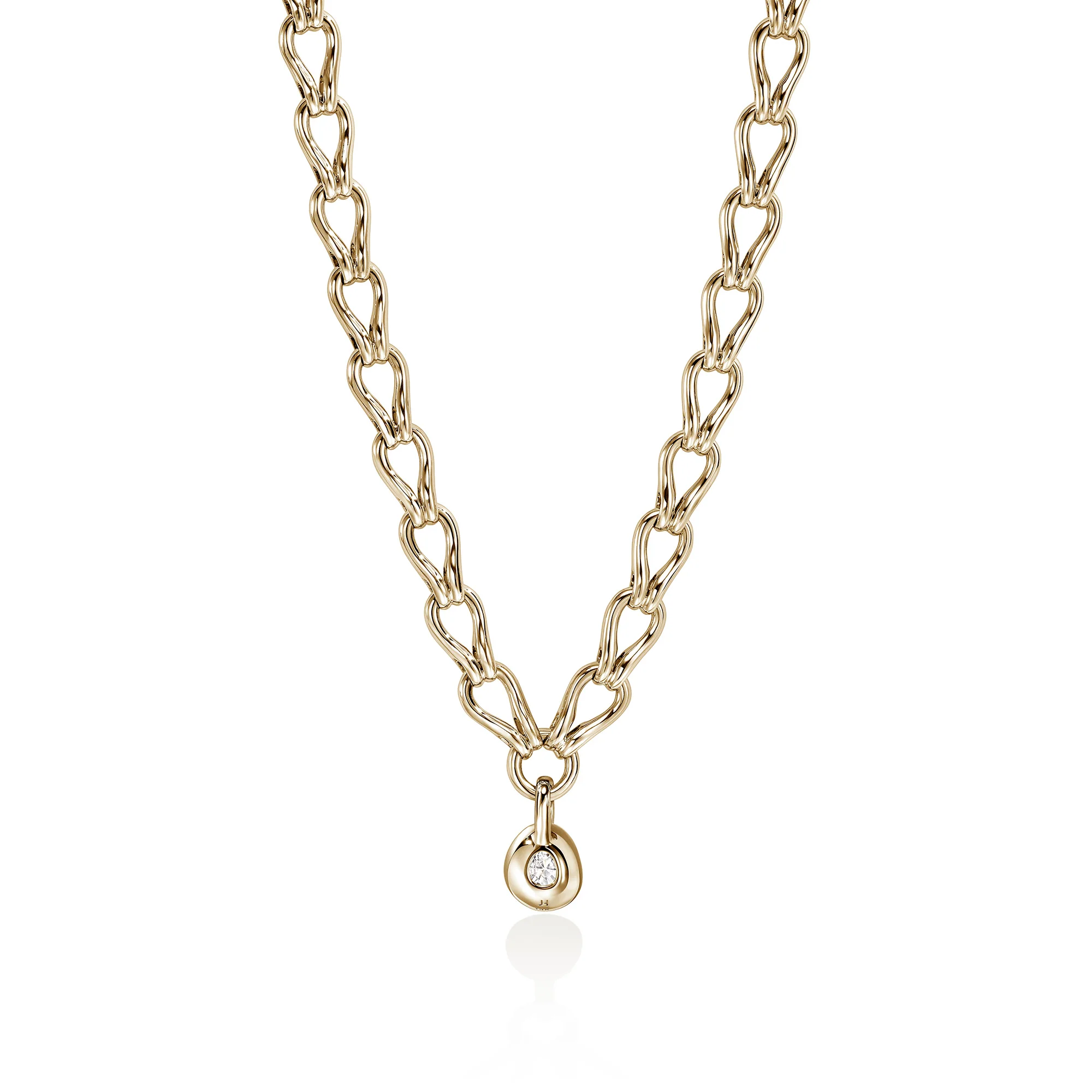 JH Lovestruck™ Link Necklace, Gold, Diamond, 4.0TCW|NGGX43045LGD - Image 3