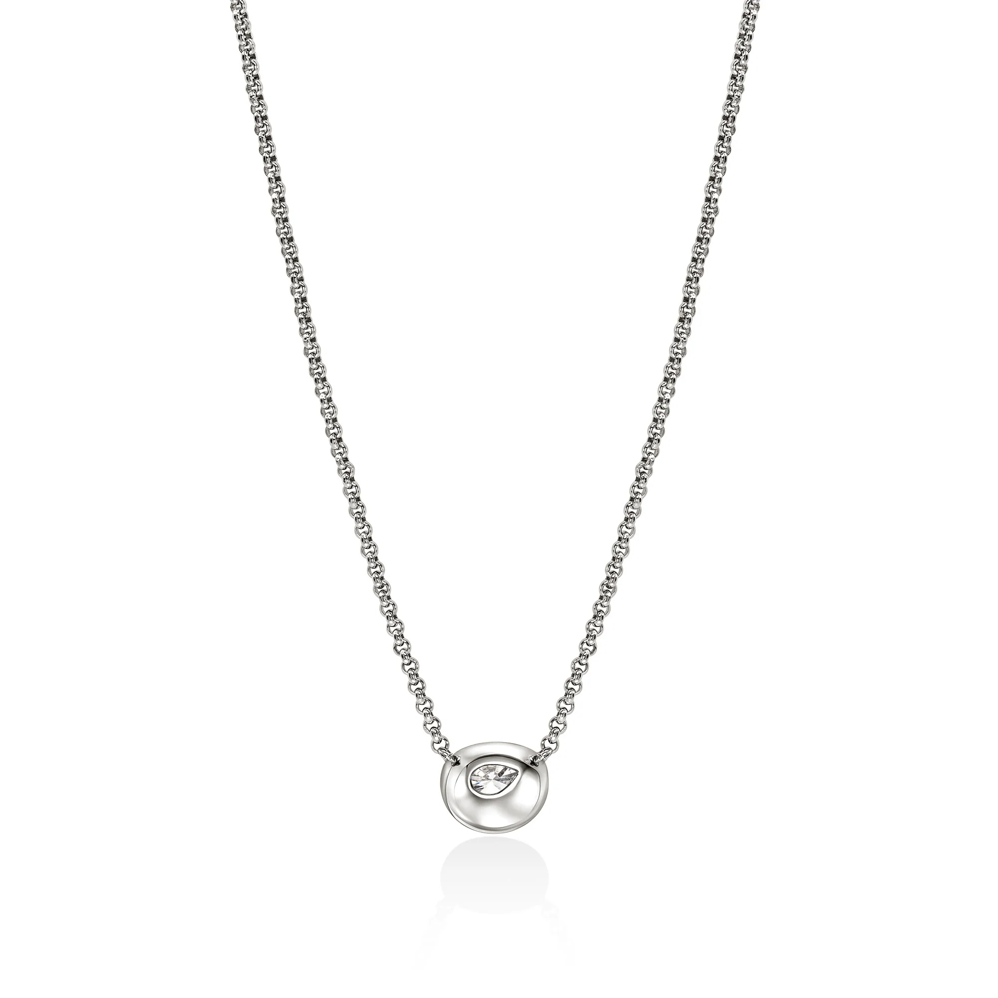JH Lovestruck™ Necklace,  Sterling Silver, Diamond, 1.25TCW|NBP43001LGD - Image 3