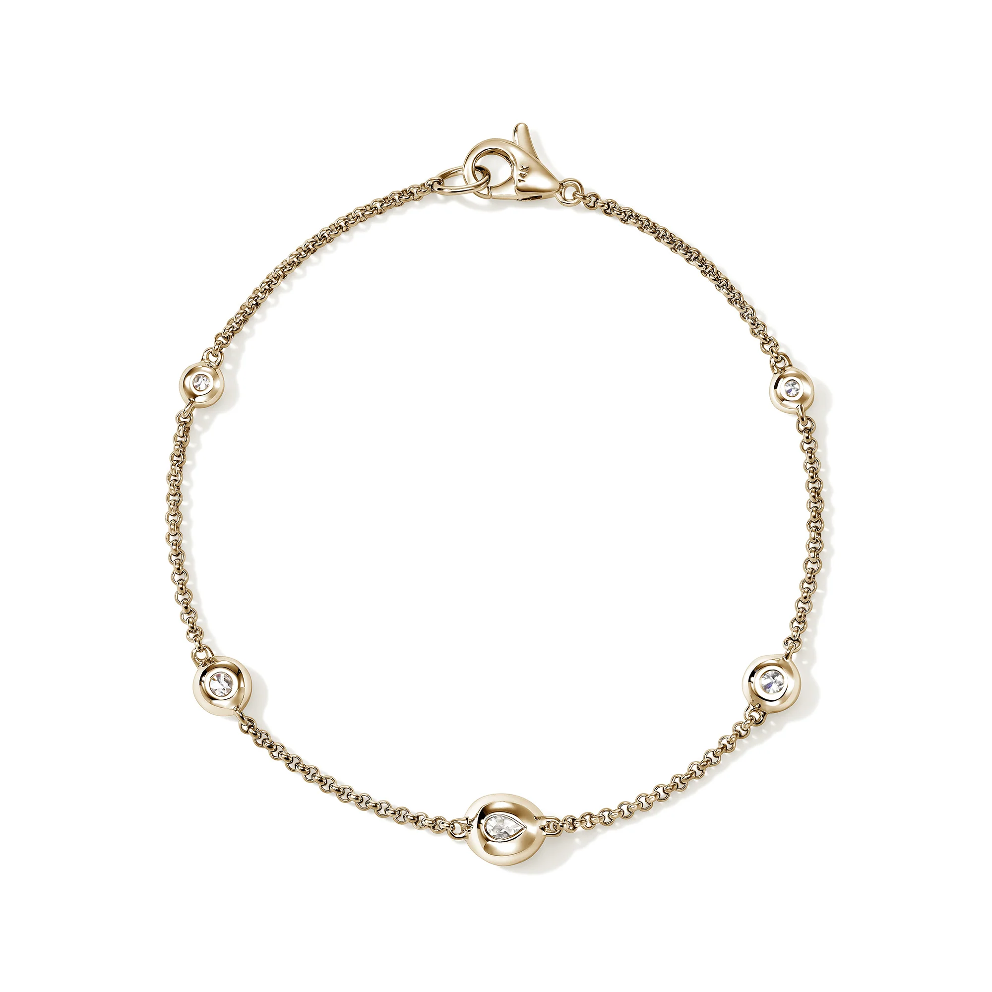 JH Lovestruck™ Station Bracelet, Gold, Diamonds, 1.45TCW|BUGGX43019LGD - Image 3