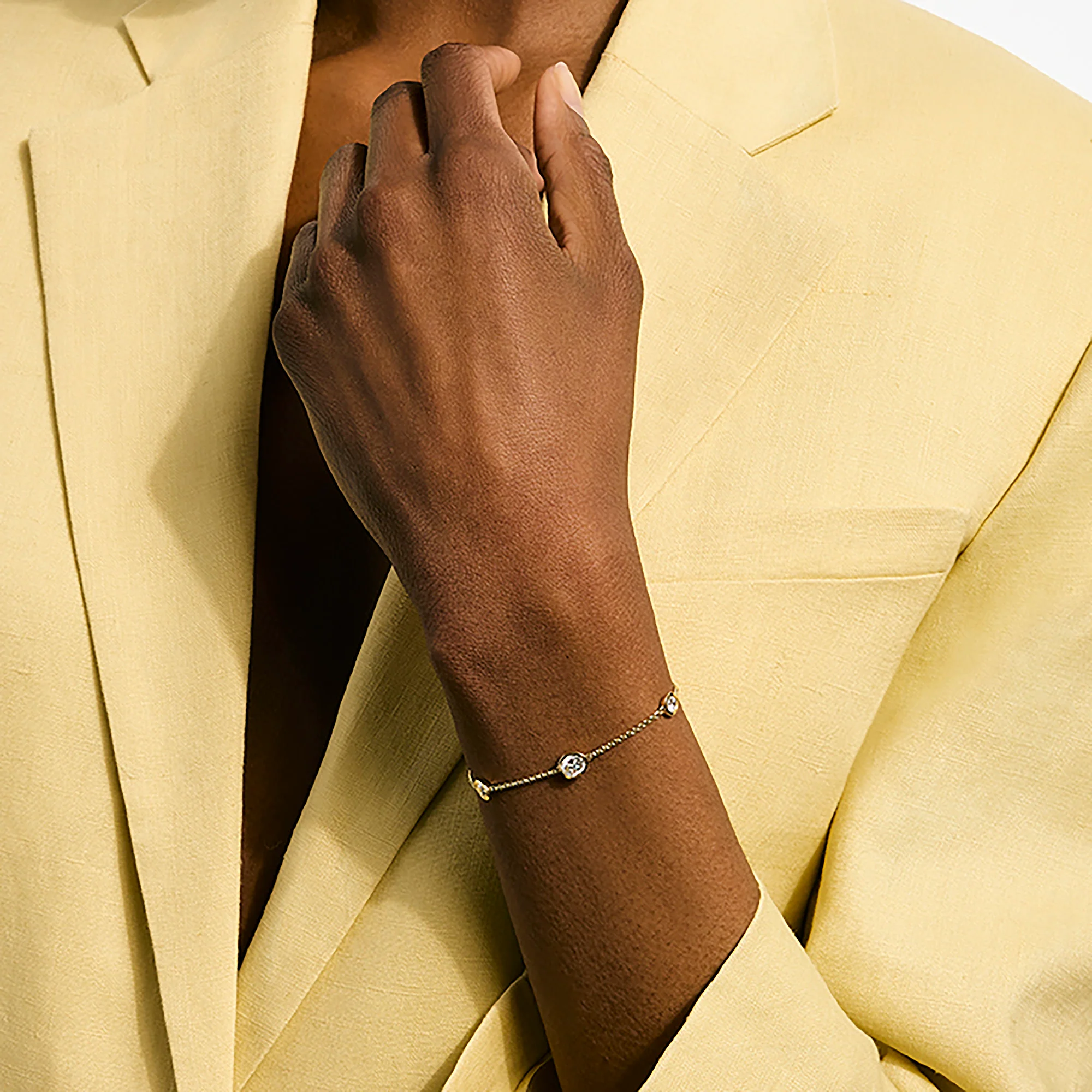 JH Lovestruck™ Station Bracelet, Gold, Diamonds, 1.45TCW|BUGGX43019LGD - Image 4