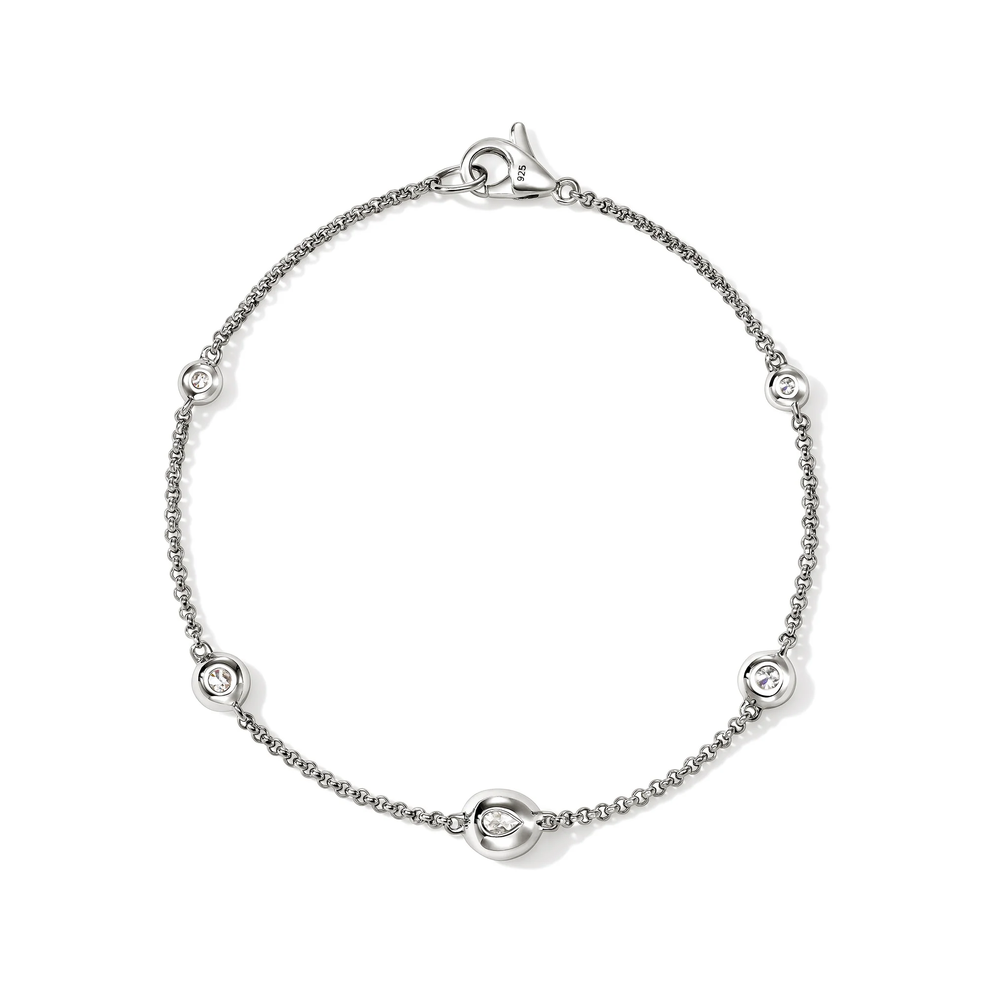 JH Lovestruck™ Station Bracelet, Sterling Silver, Diamonds, 1.45TCW|BUP43019LGD - Image 3