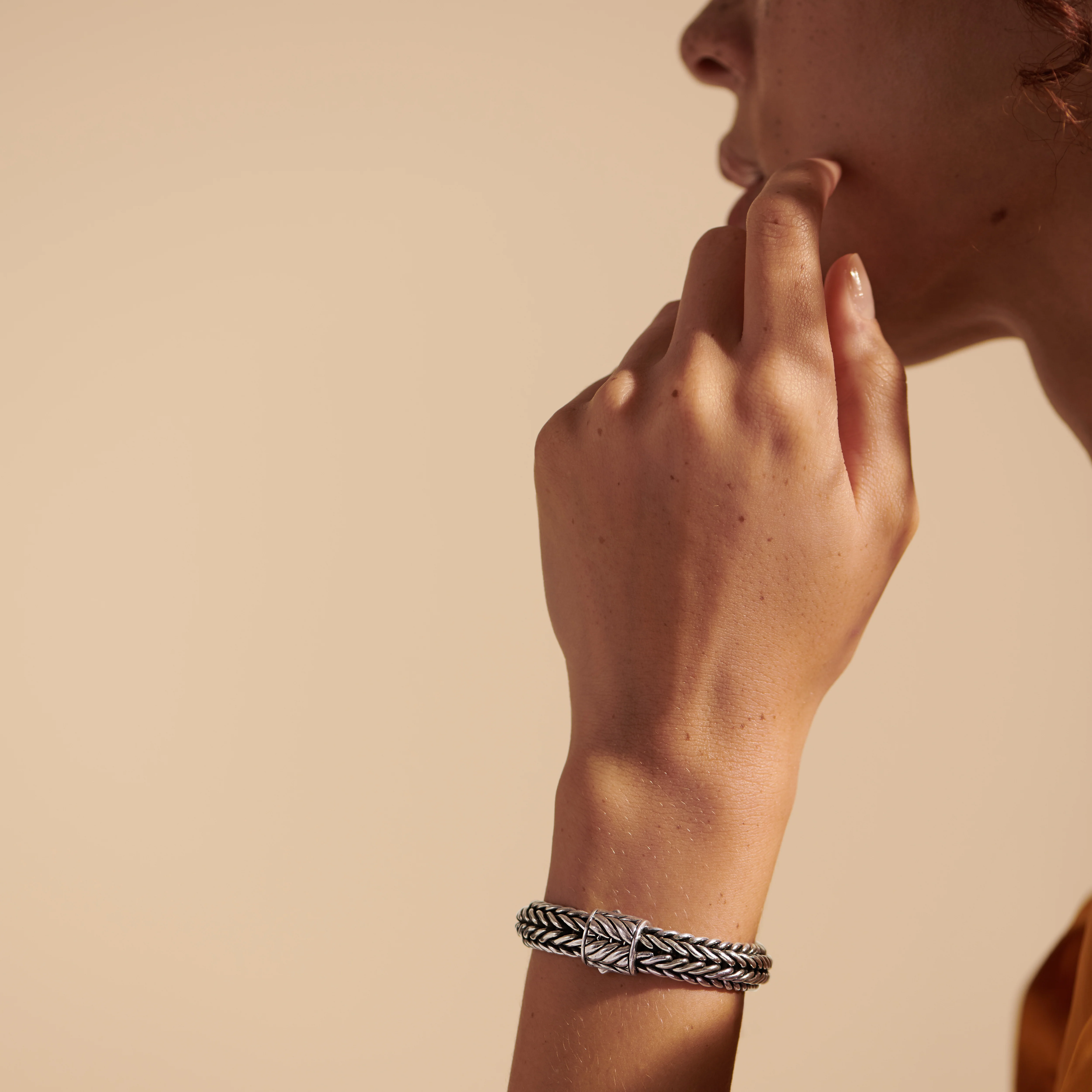 Icon Chevron Bracelet, Sterling Silver, 12MM|BU90609 - Image 6