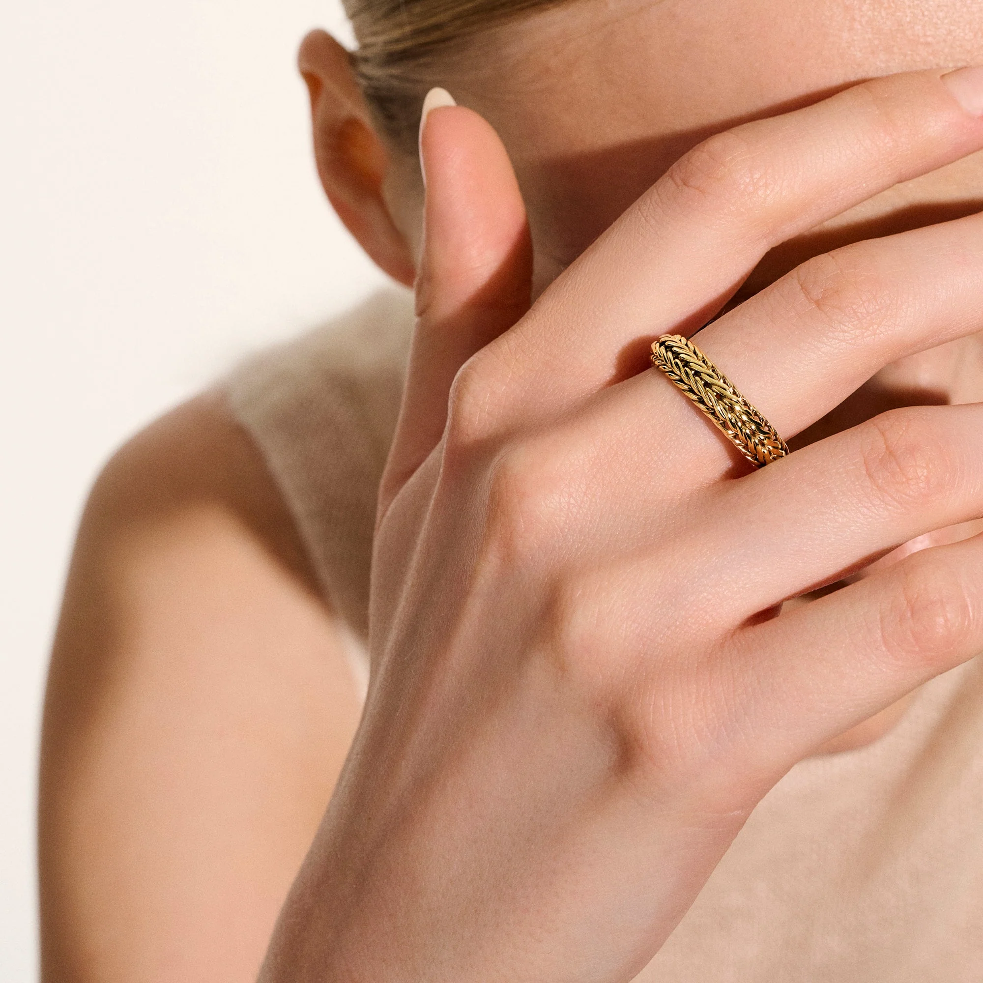 Icon Chevron Ring, Gold, 6MM|RUGG900341 - Image 6