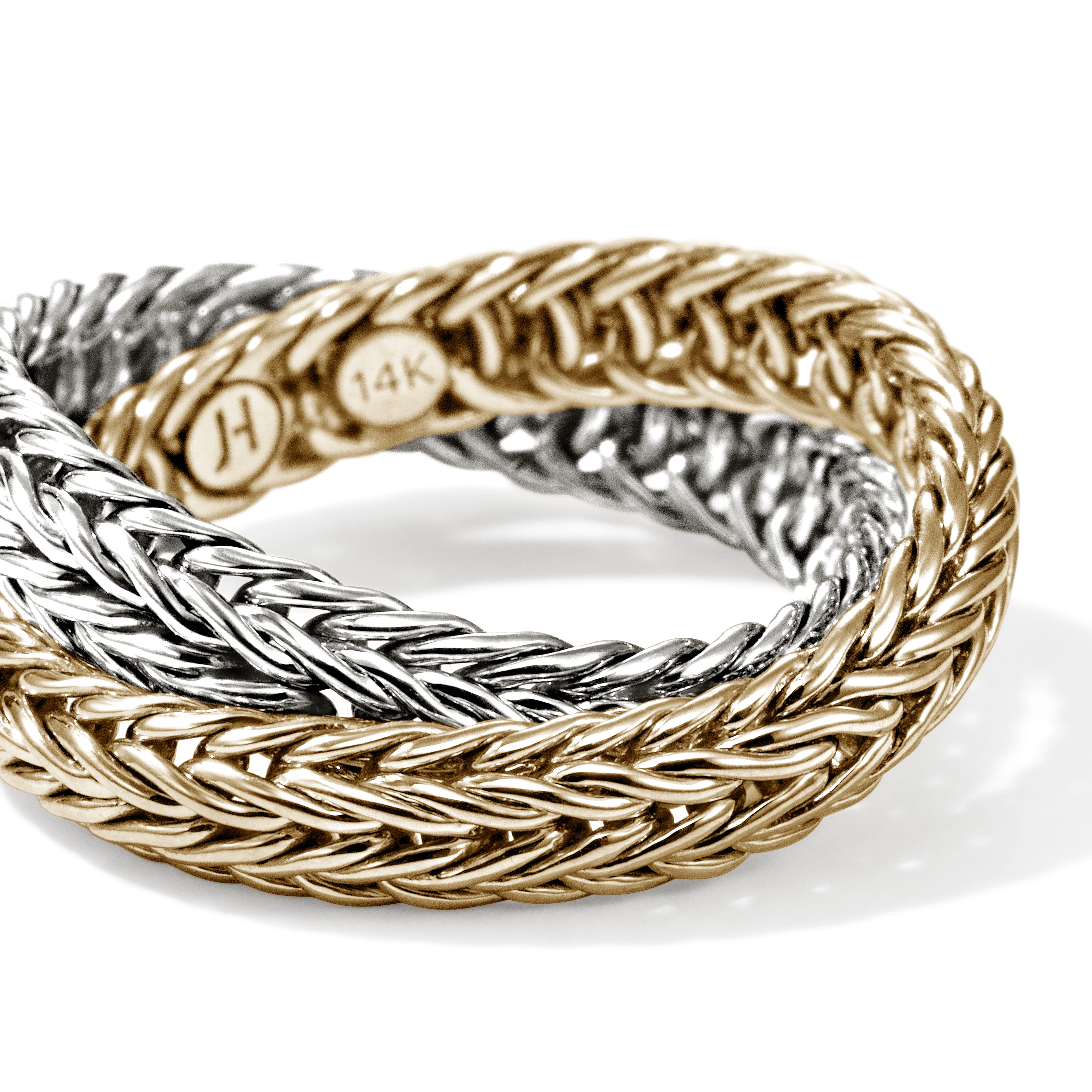 Icon Chevron Crossover Ring, Gold, Sterling Silver, 4.5MM|RZZ900825 - Image 2