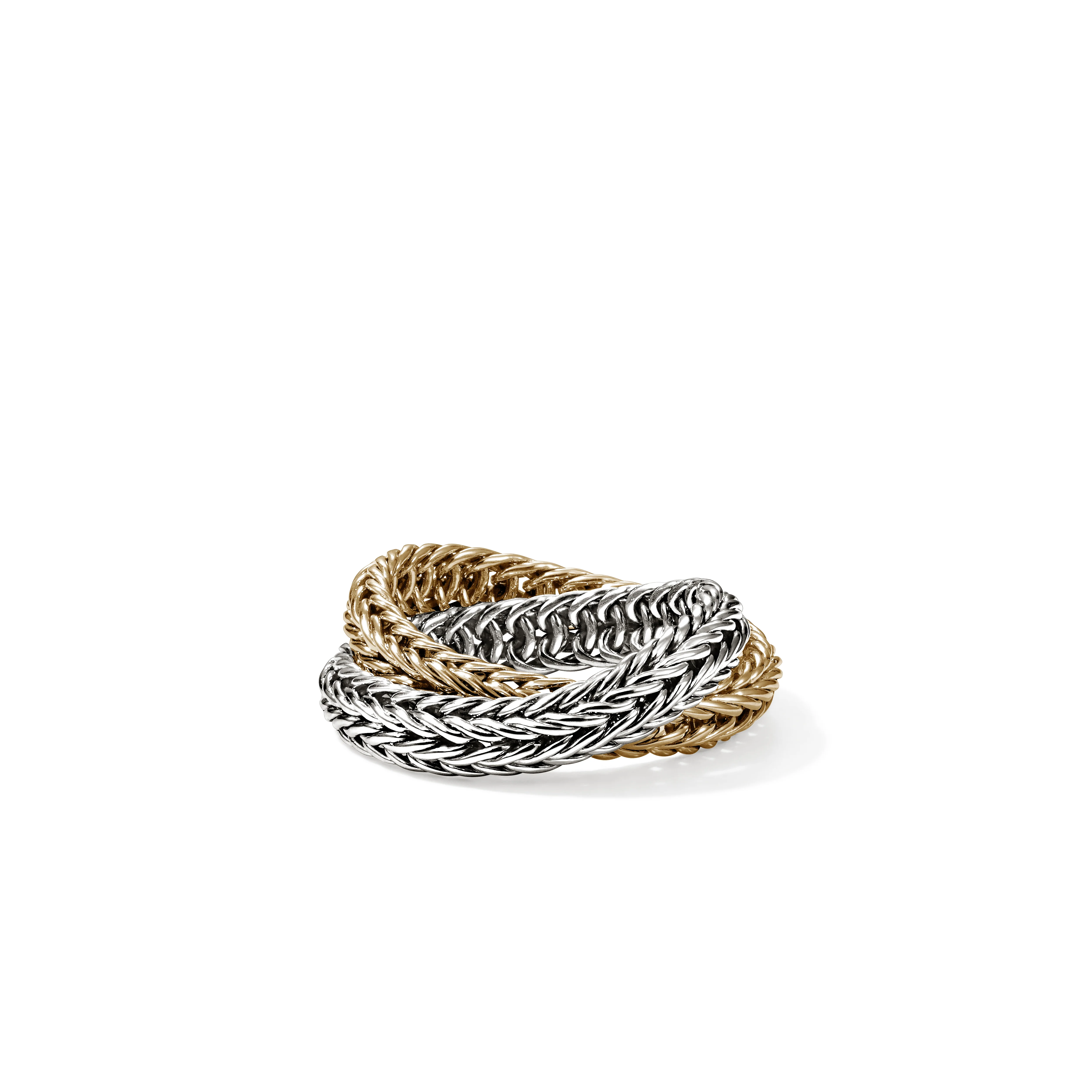 Icon Chevron Crossover Ring, Gold, Sterling Silver, 4.5MM|RZZ900825 - Image 4