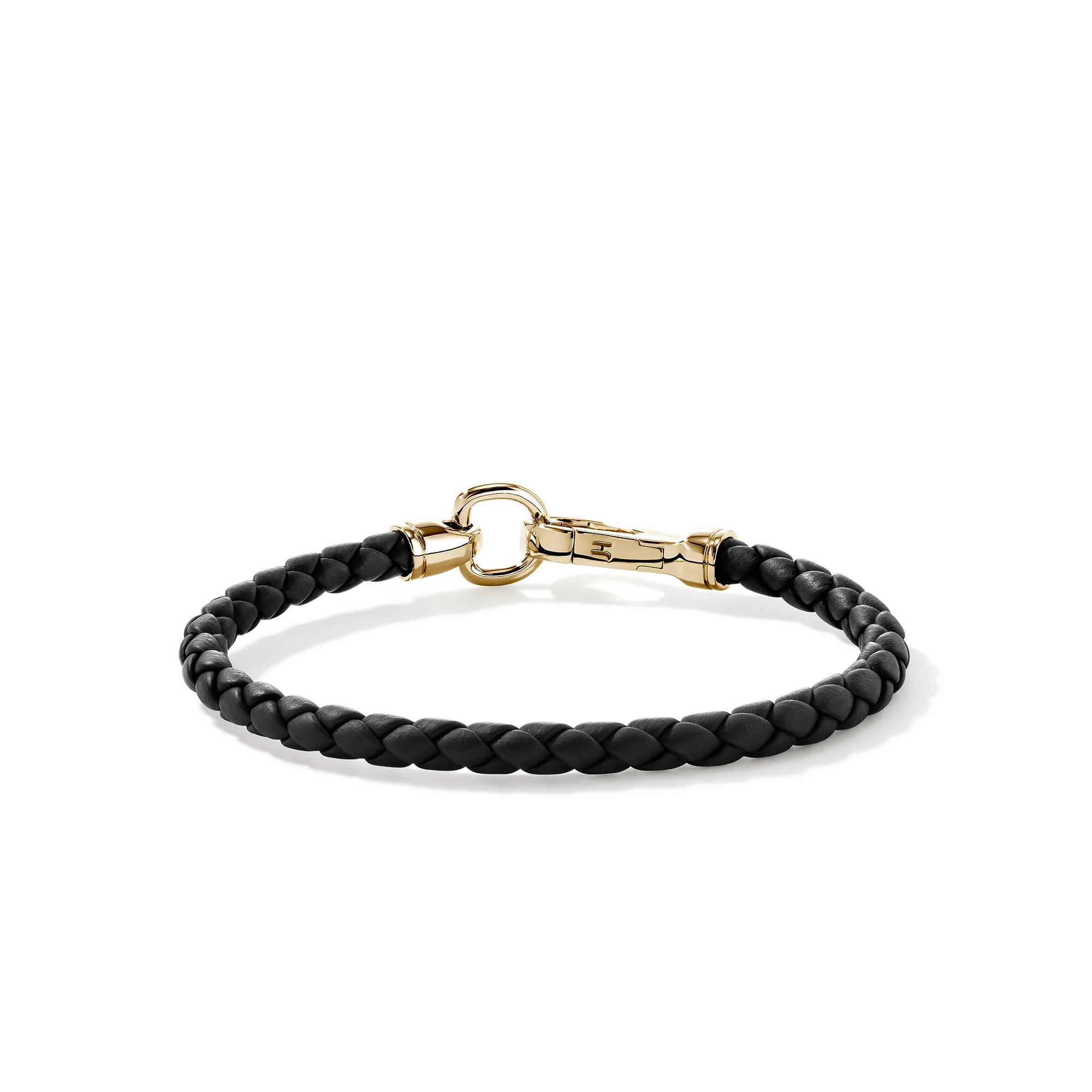 Leather Bracelet, Gold, 5MM|BUGG901250BL - Image 4
