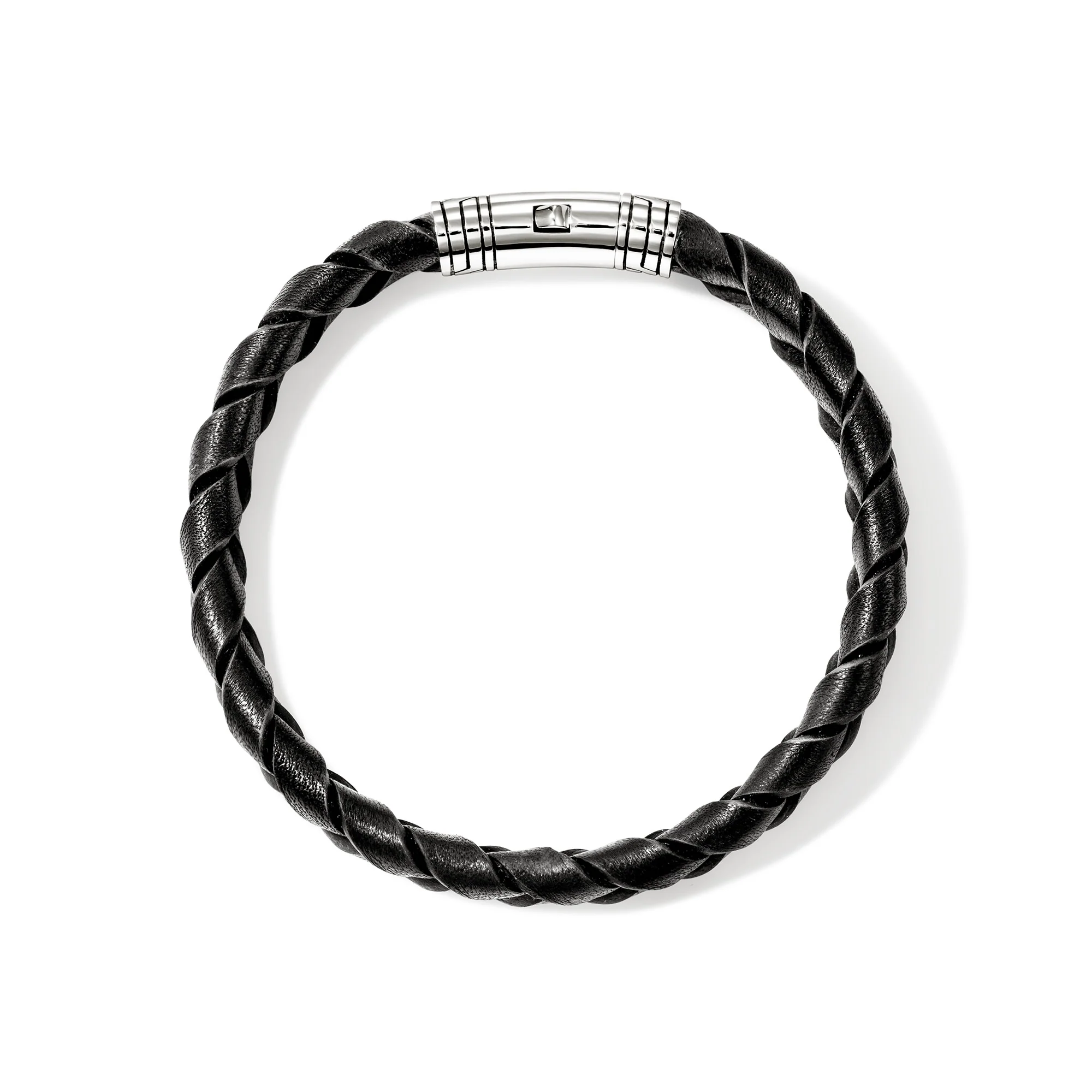 Leather Bracelet, Sterling Silver|BU986577BL - Image 3