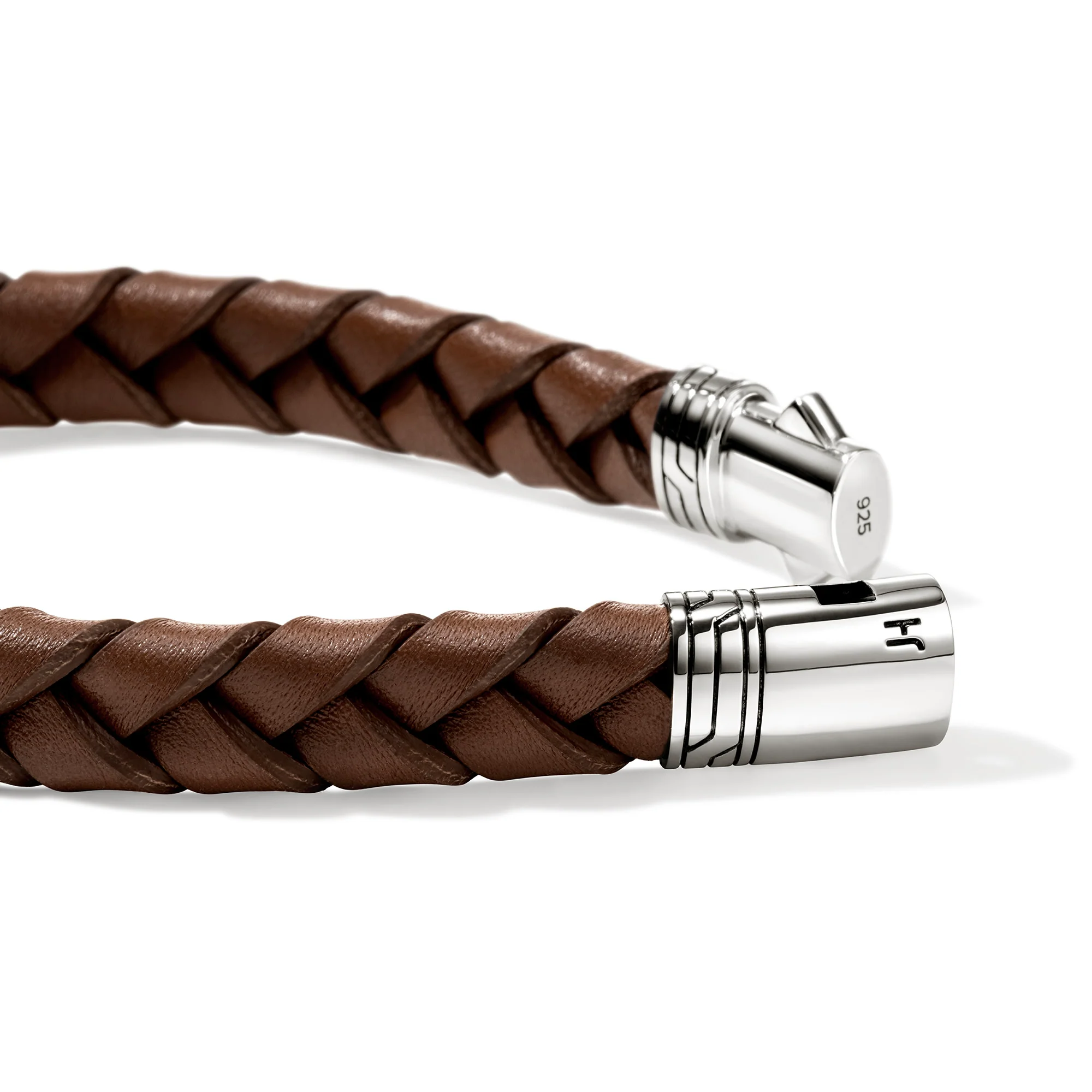 Leather Bracelet, Sterling Silver|BU986577BR - Image 2