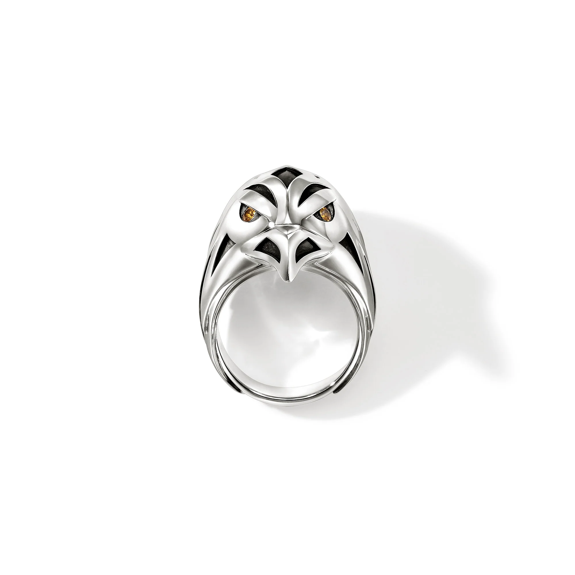 Legends Eagle Ring, Sterling Silver, Yellow Sapphire|RMS603831YS - Image 3