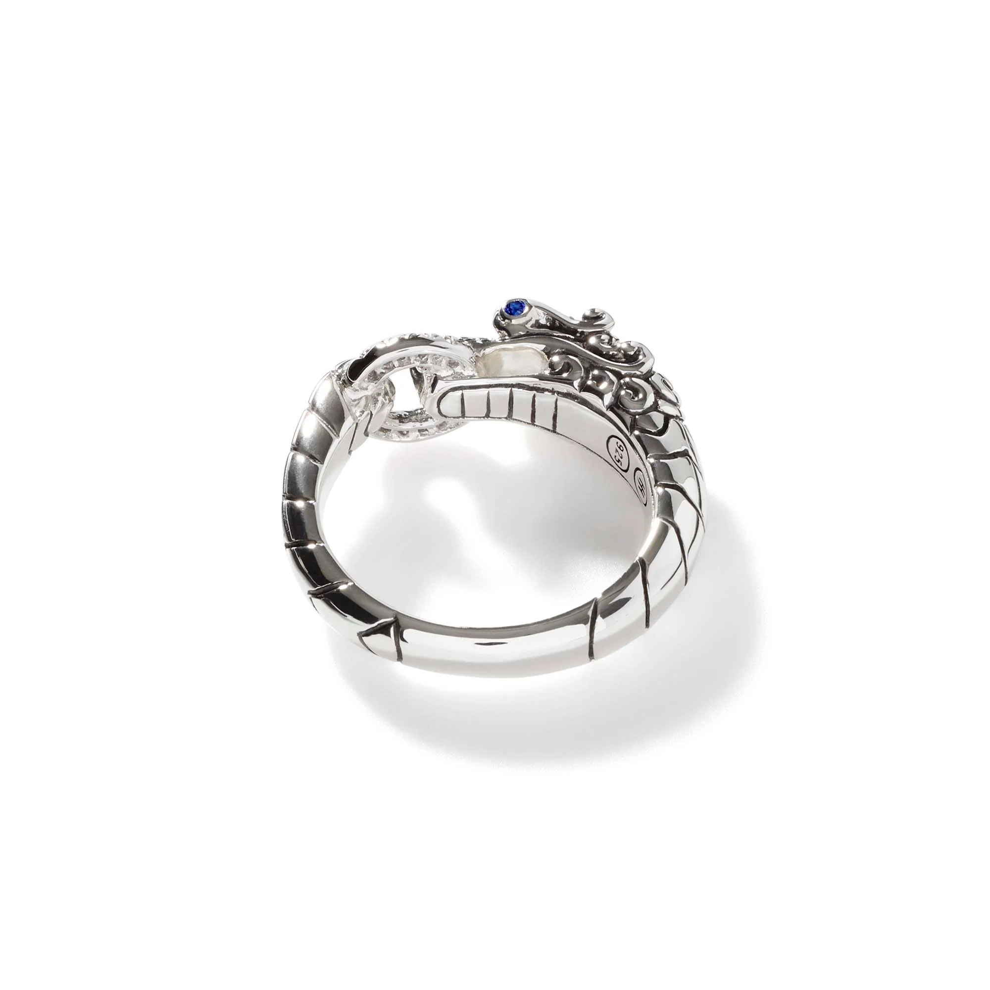 Naga Ring, Sterling Silver, Diamonds|RBP601792BSPDI - Image 4