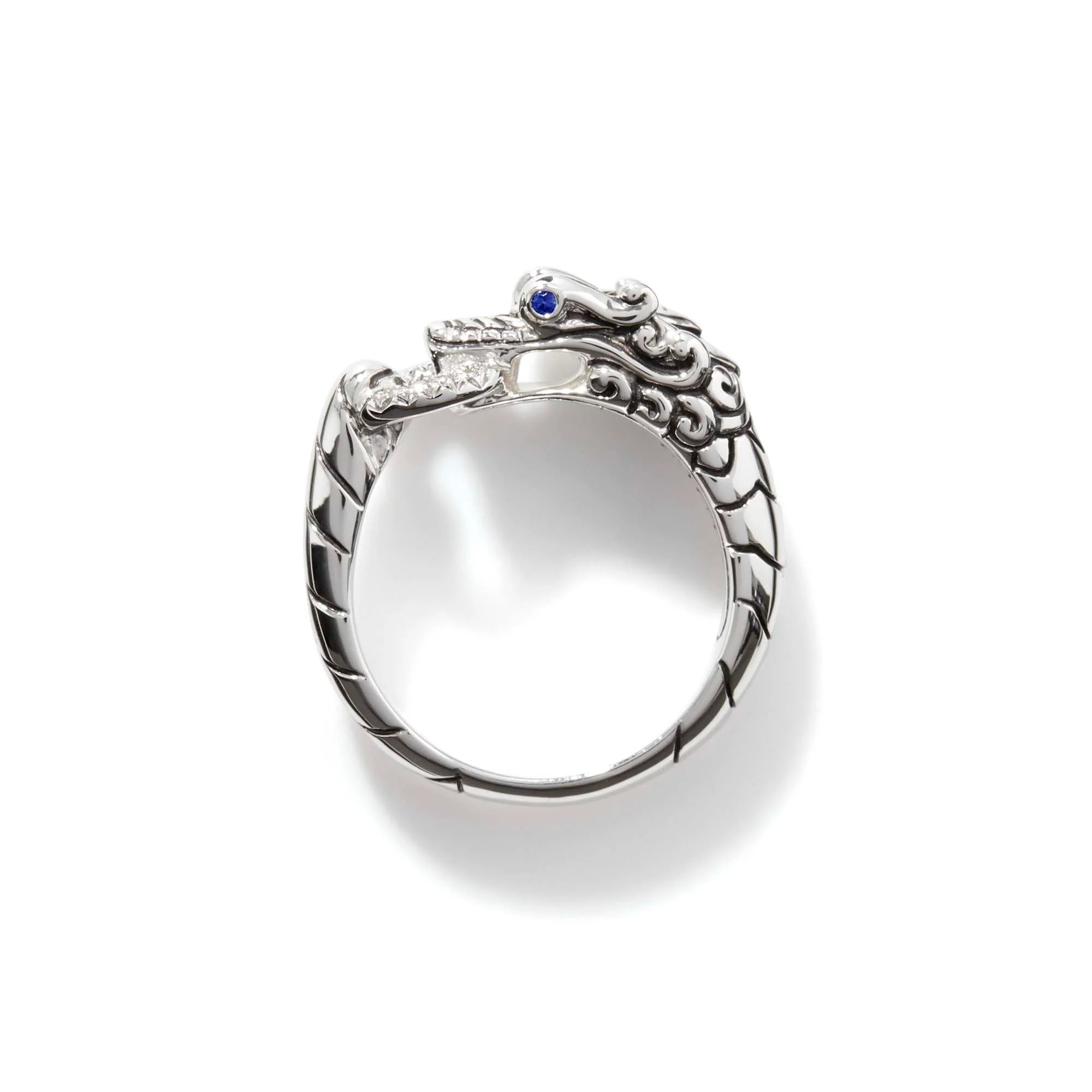 Naga Ring, Sterling Silver, Diamonds|RBP601792BSPDI - Image 5