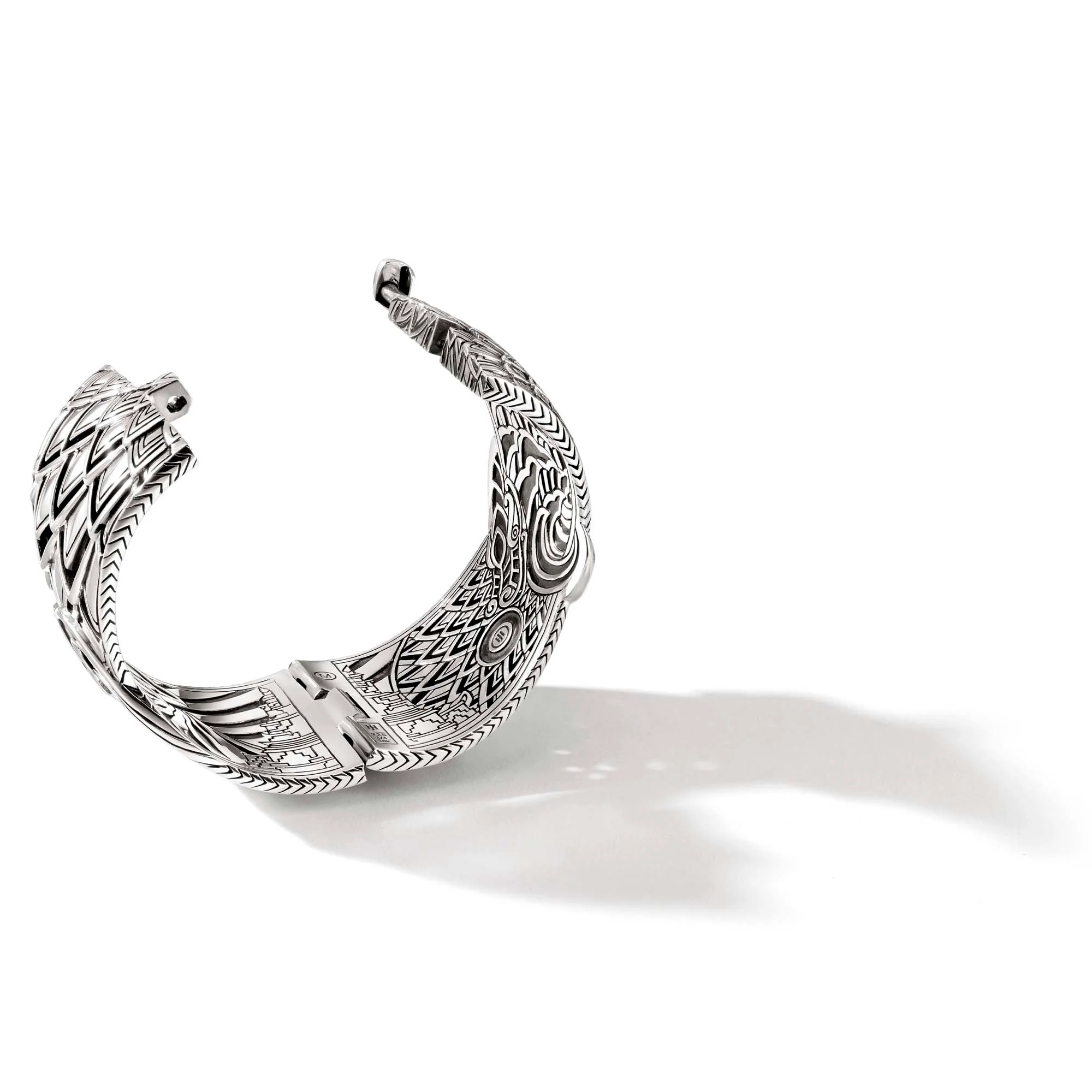 Naga Bangle, Silver, Gold, Diamonds, Pearl|BZP603122BSPDI - Image 4