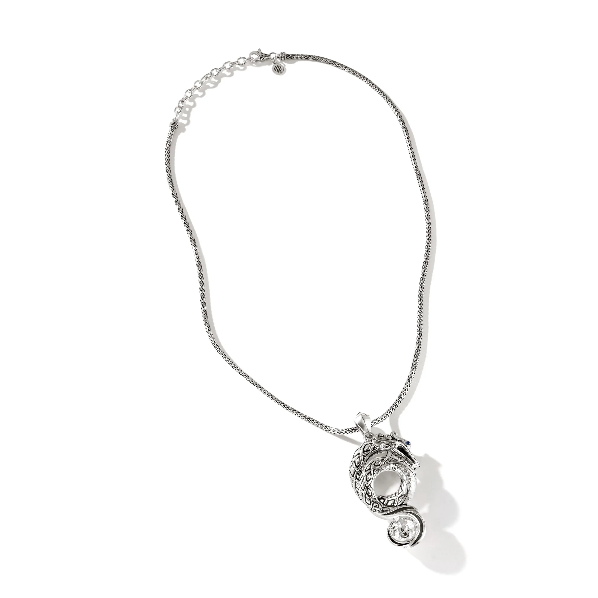 Naga Necklace, Silver, Diamonds, Pearl|NBP603142BSPDI - Image 5