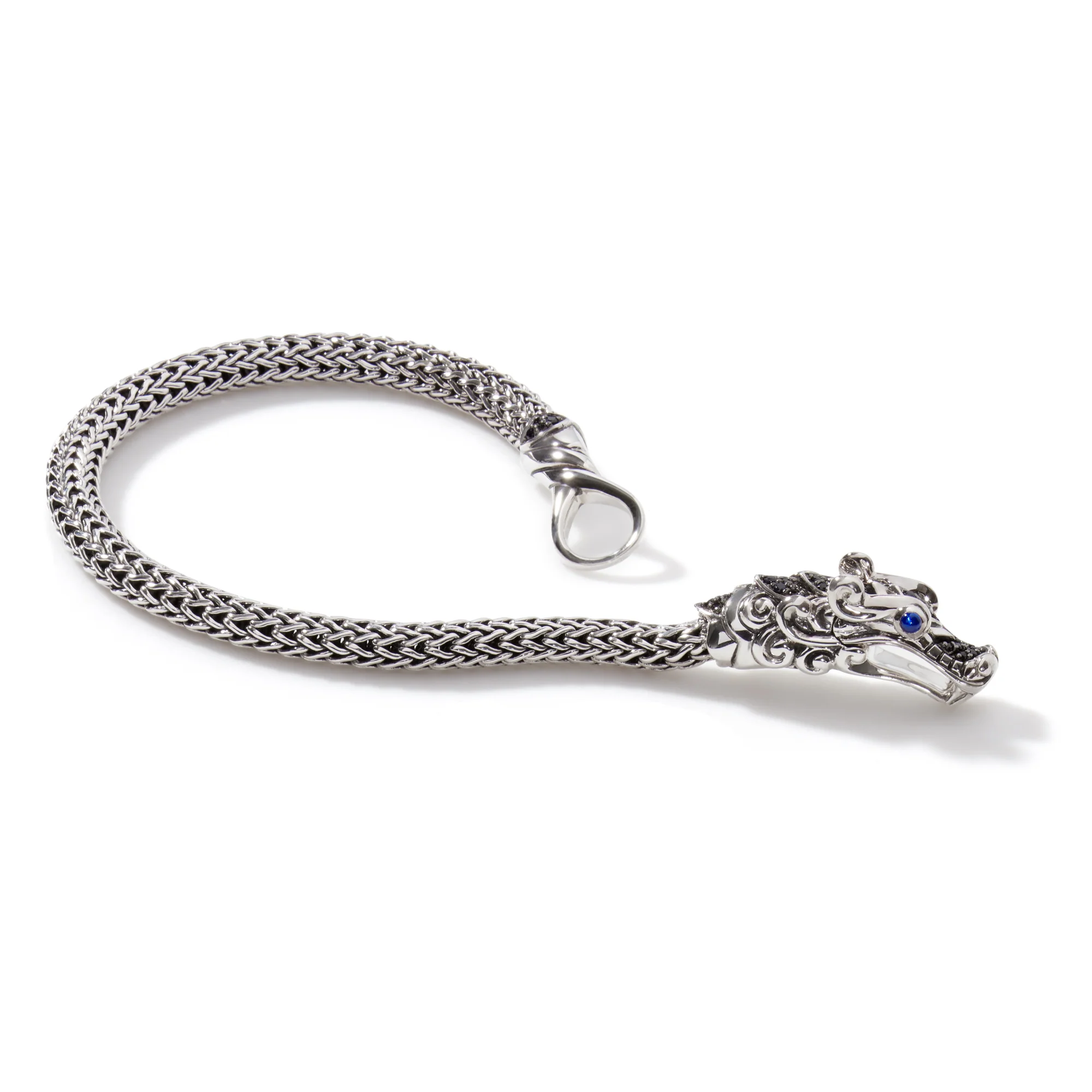 Naga Bracelet, Sterling Silver, Pavé, 5MM|BBS601334BLSBN - Image 3