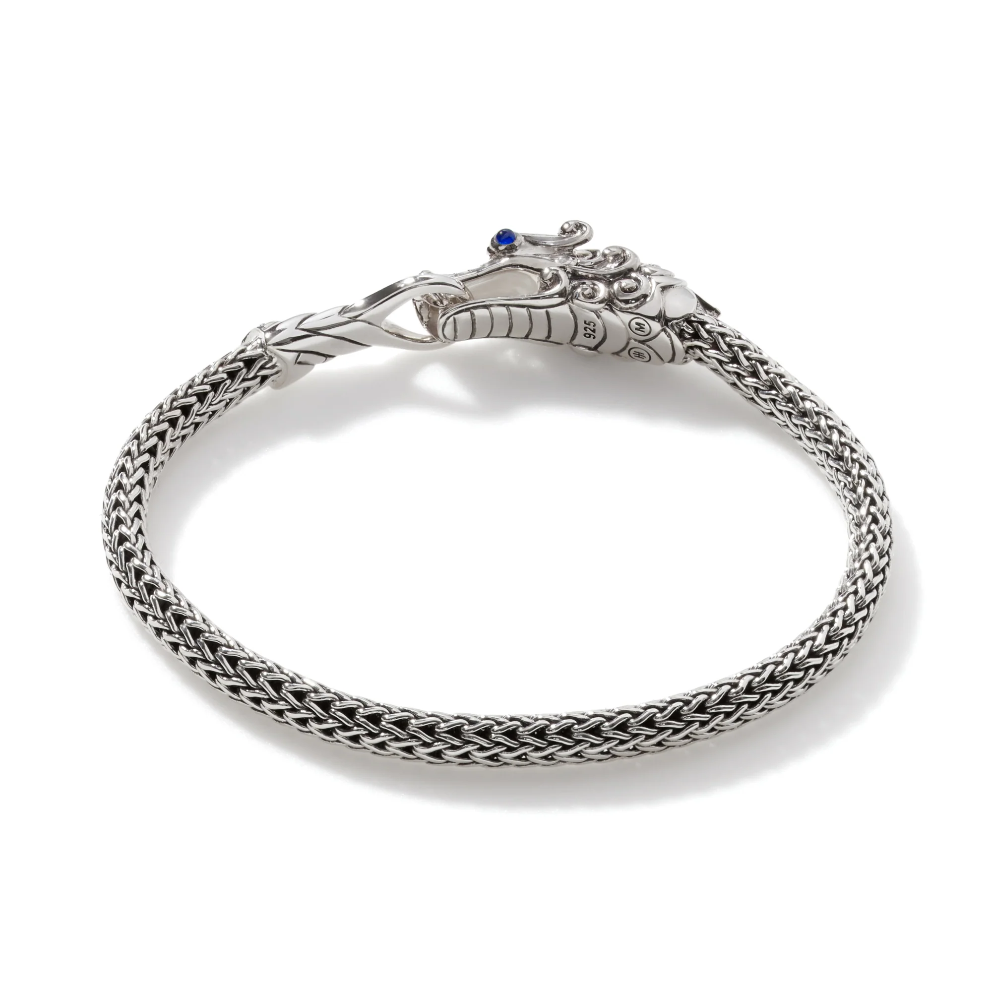 Naga Bracelet, Sterling Silver, Pavé, 5MM|BBS601334BLSBN - Image 4