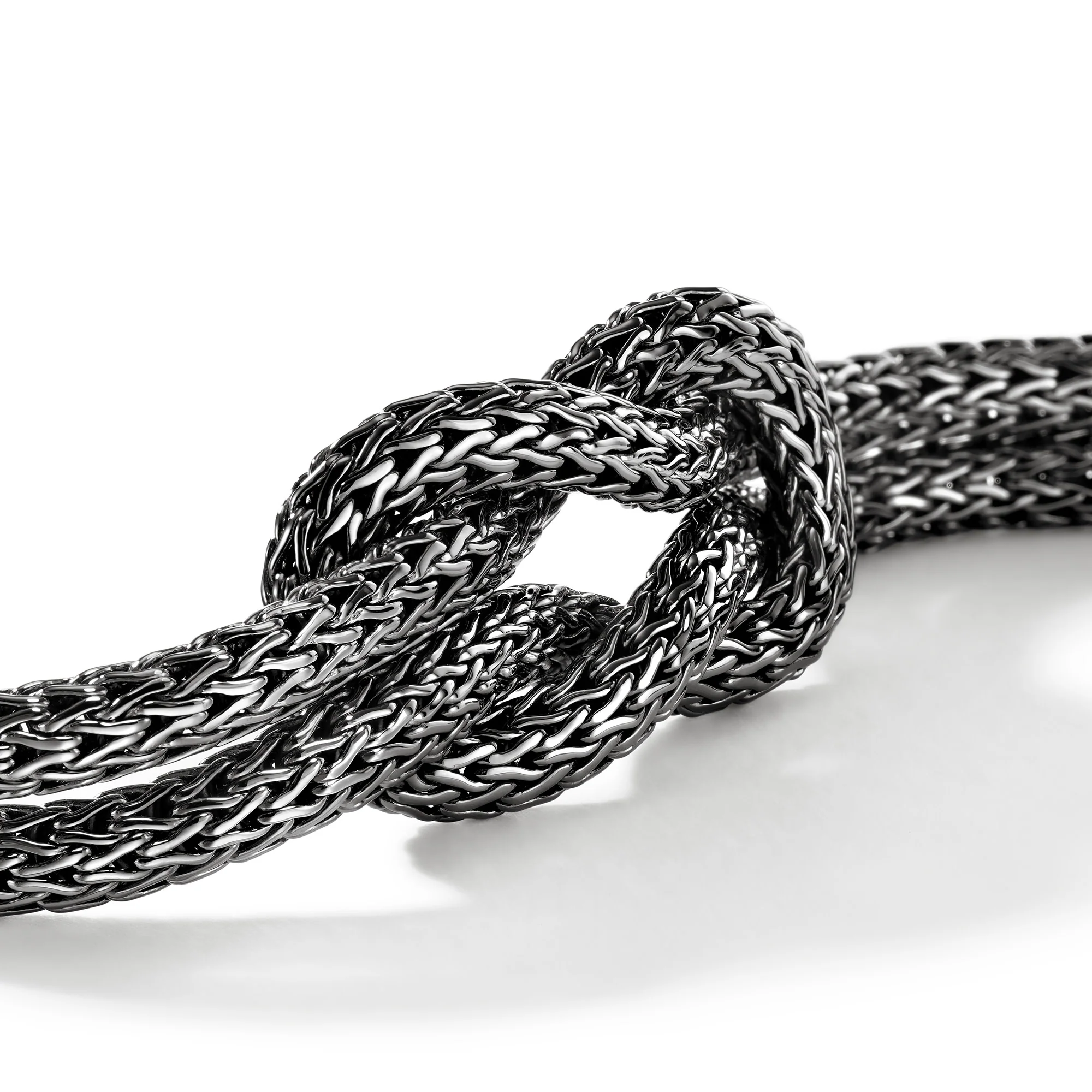 Love Knot Bracelet, Dark Silver, 13MM|BU901034BRD - Image 2